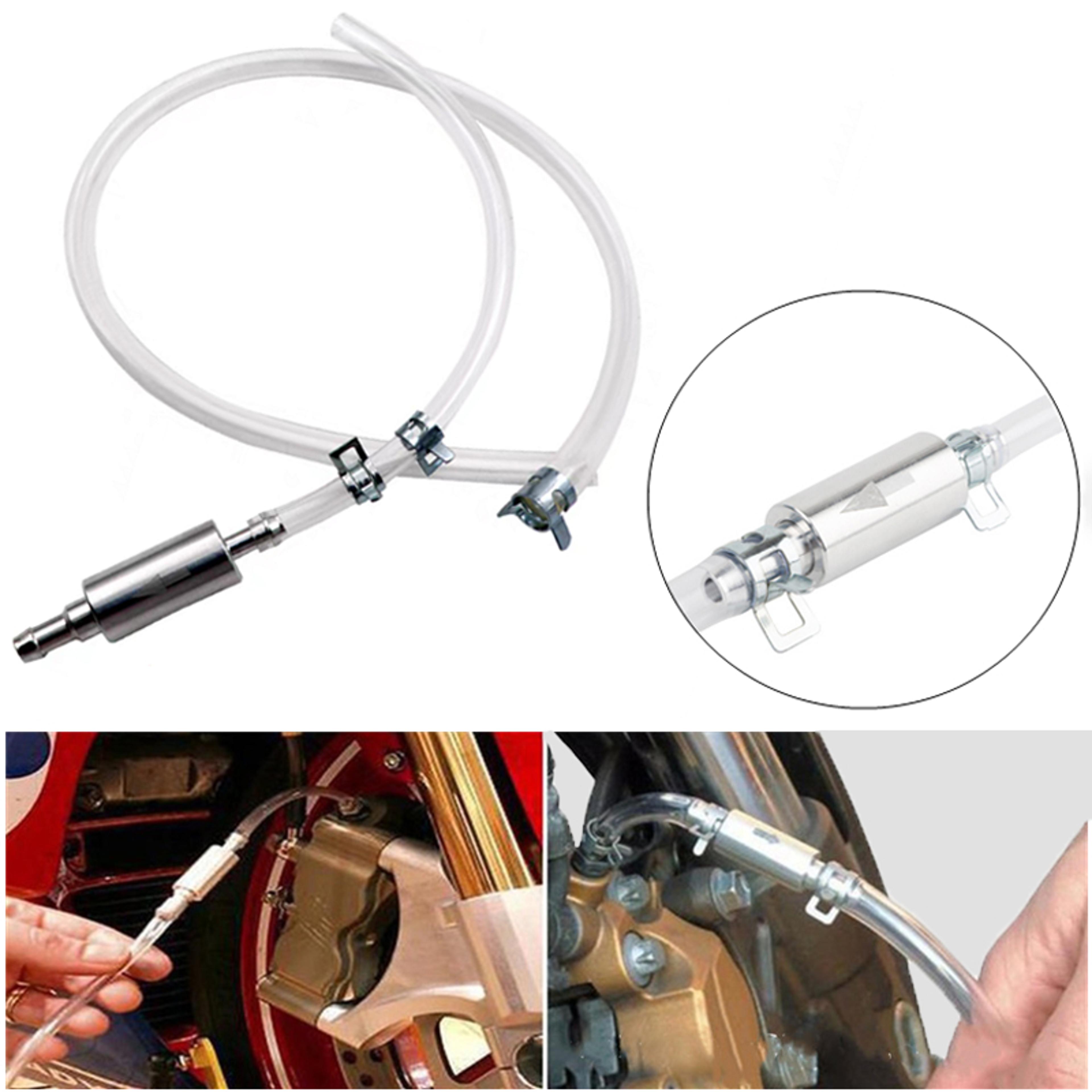 one way brake fluid bleeder hose kit for car motorcycle and clutch maintenance