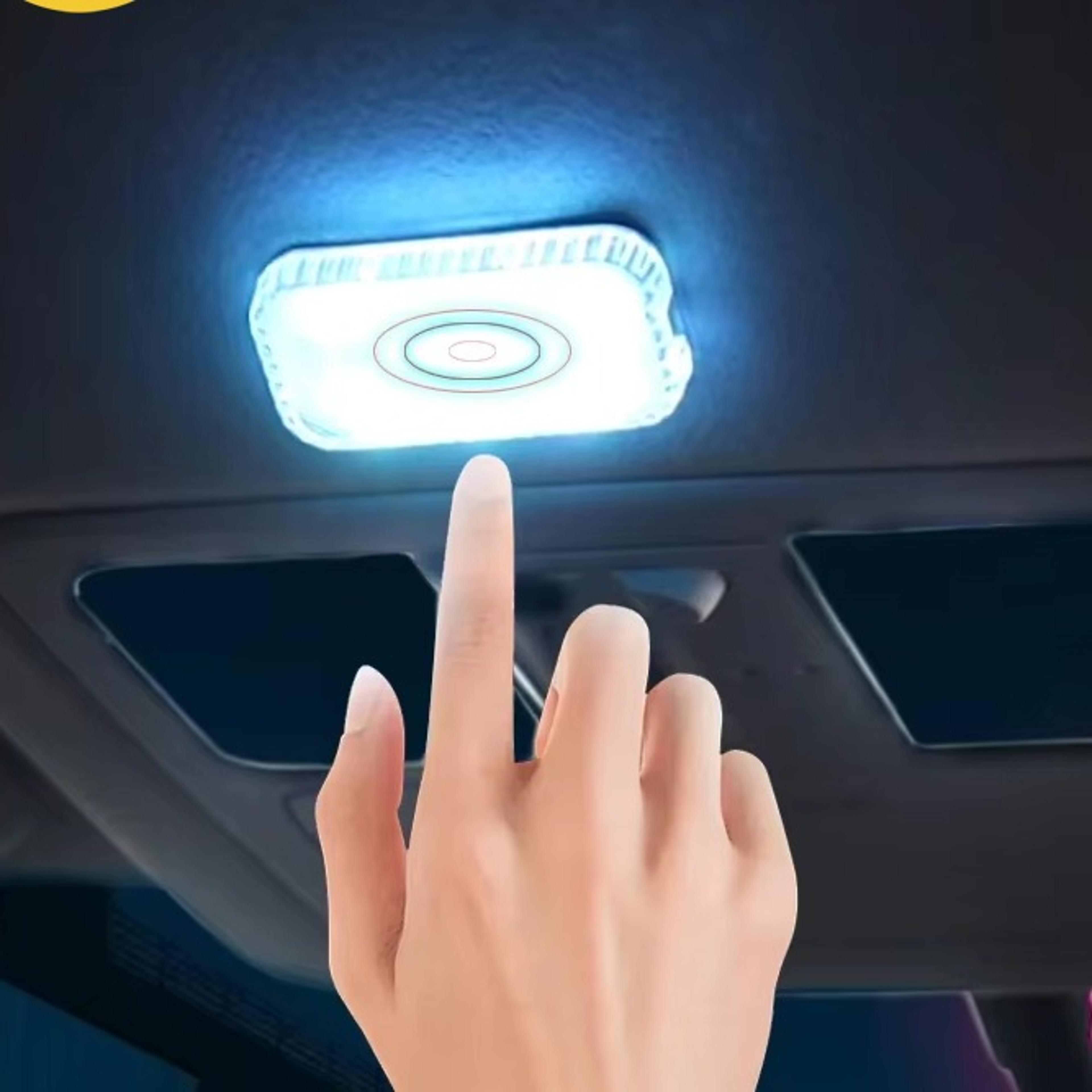 wireless led touch car interior light usb rechargeable mini reading lamp
