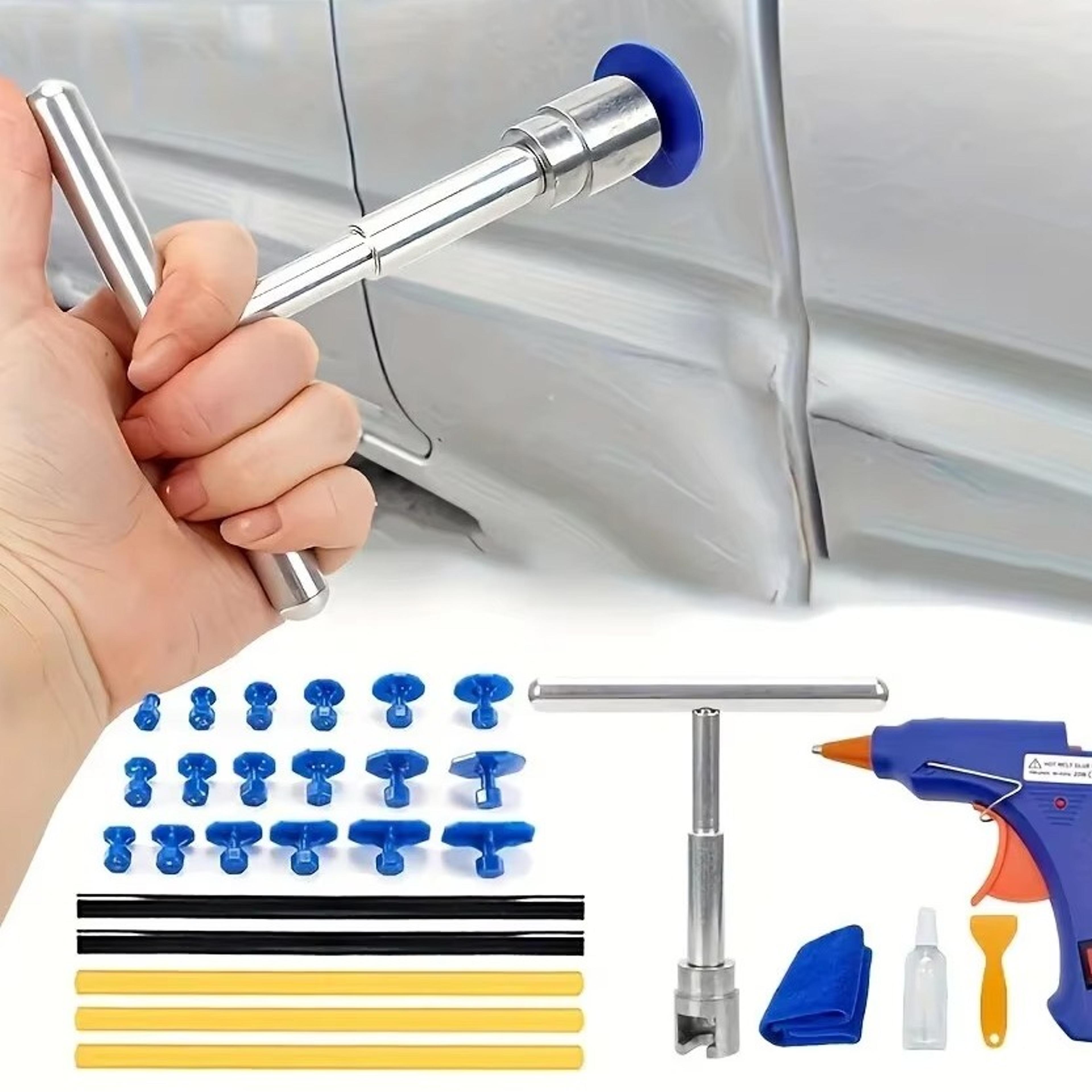 paintless car dent repair puller kit with aluminum alloy tool and glue tabs