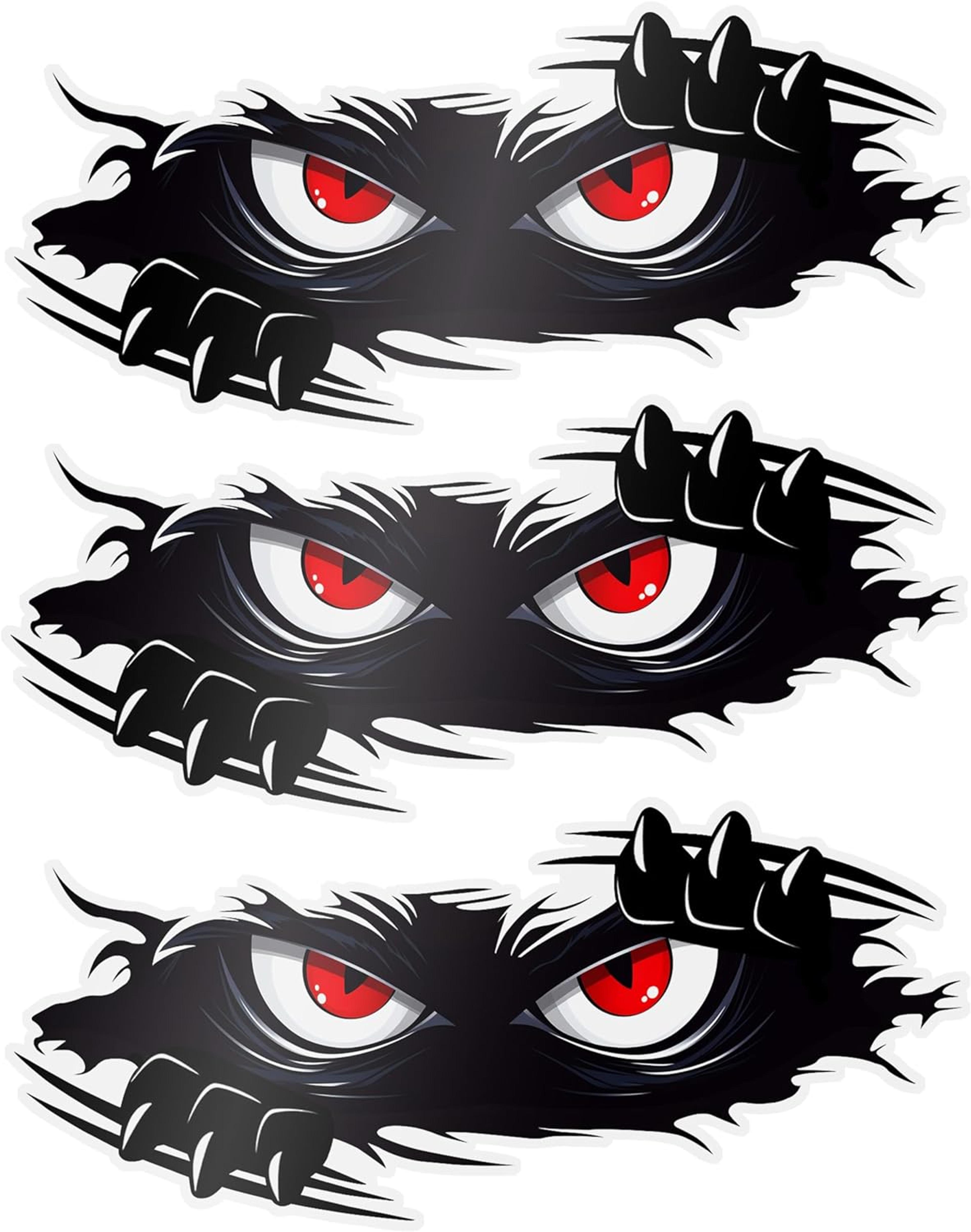 funny peeking monster car stickers waterproof vinyl decals