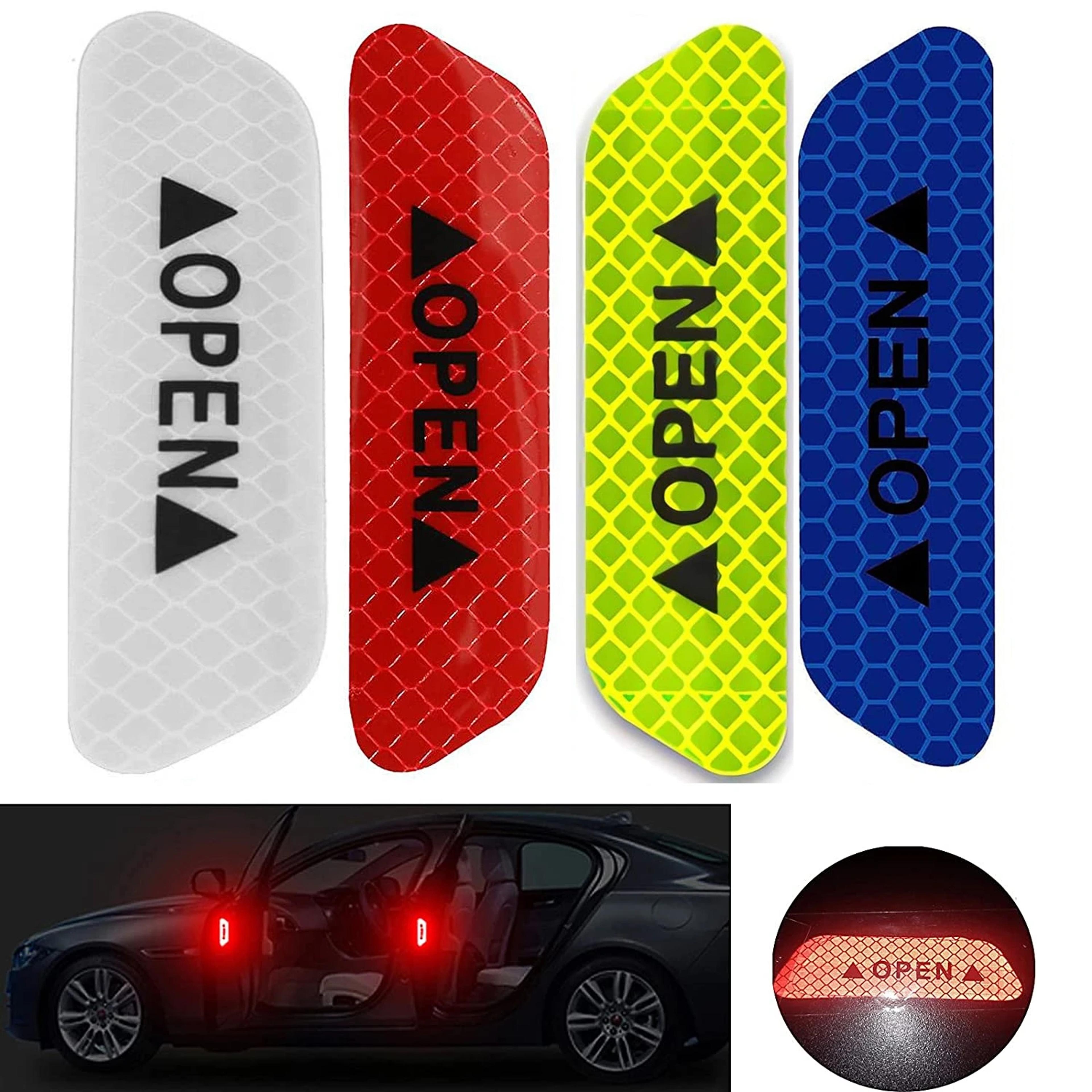 car reflective warning strips waterproof door safety stickers