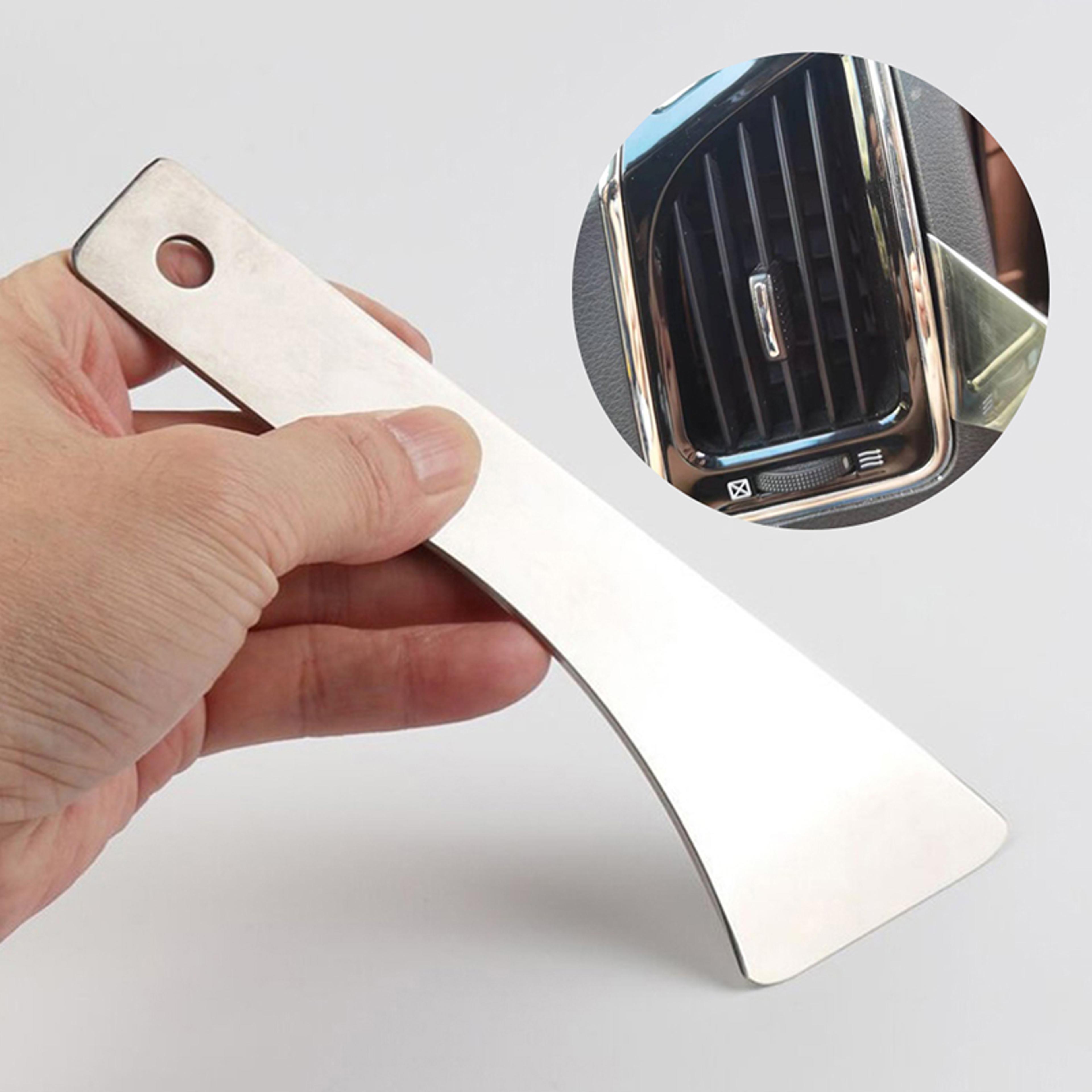 stainless steel car trim removal tool for door panels dashboard clips and audio installation