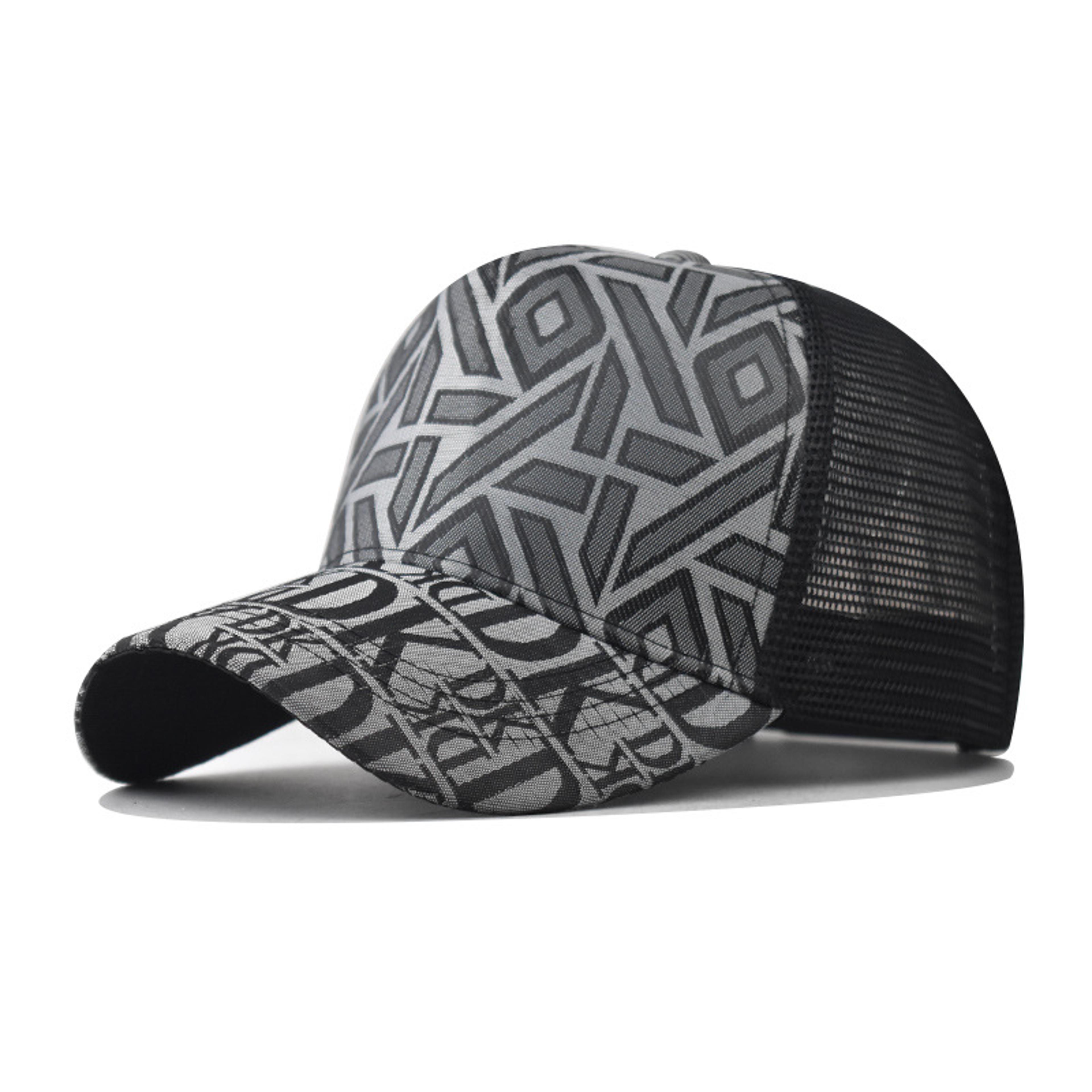 plaid mesh baseball cap breathable unisex summer sun hat