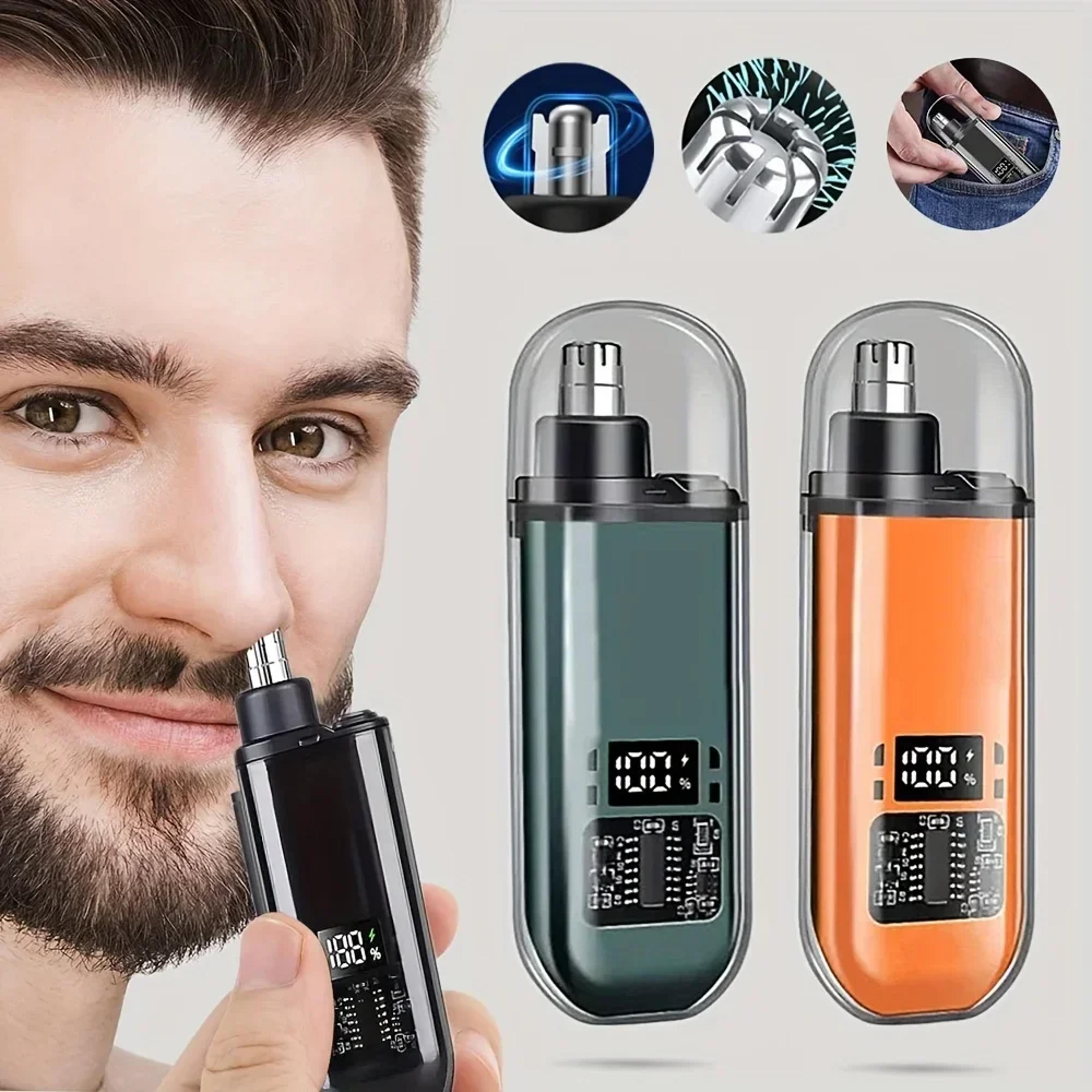 precision usb c rechargeable nose ear hair trimmer for men