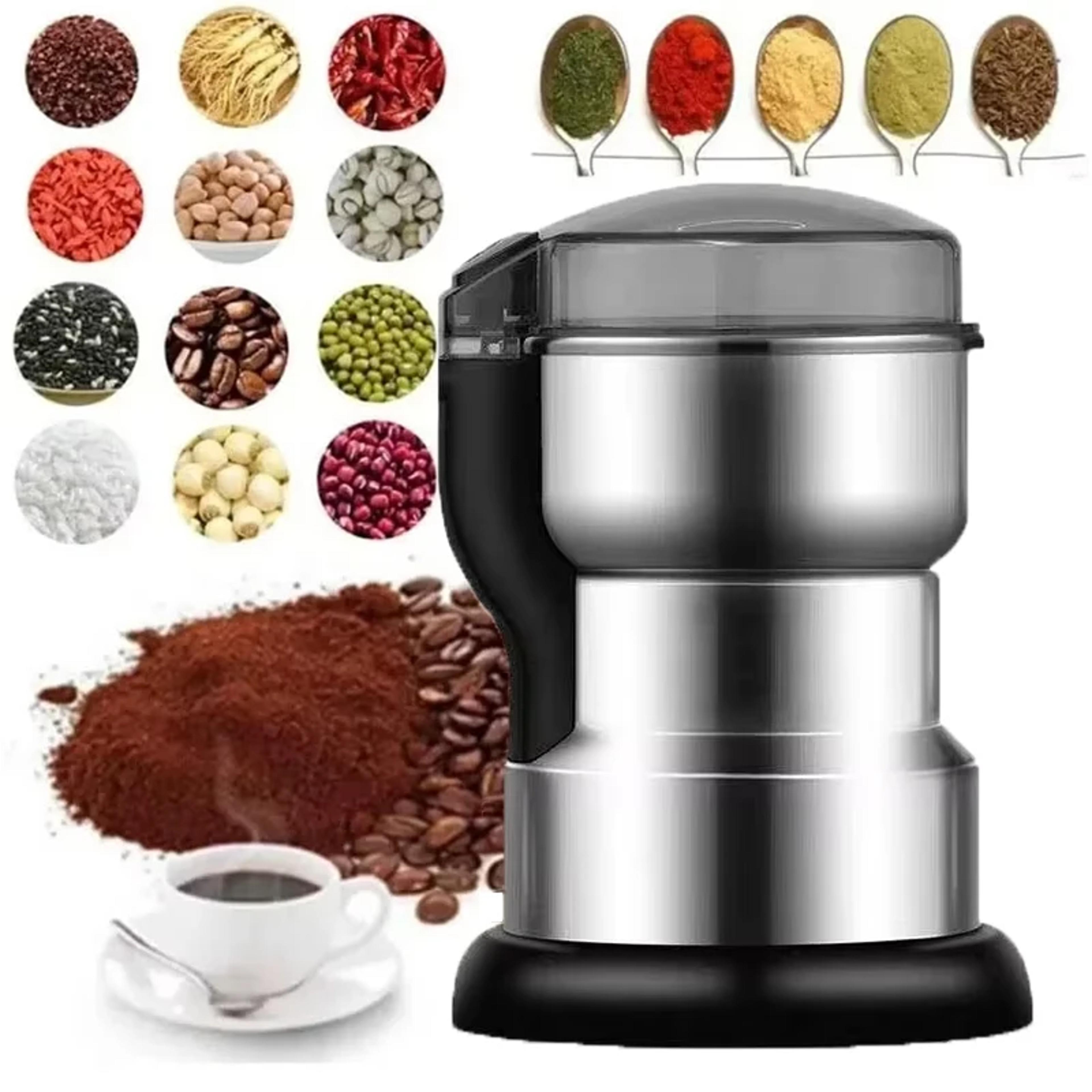 electric coffee grinder multifunctional spice nut and grain grinder for home kitchen