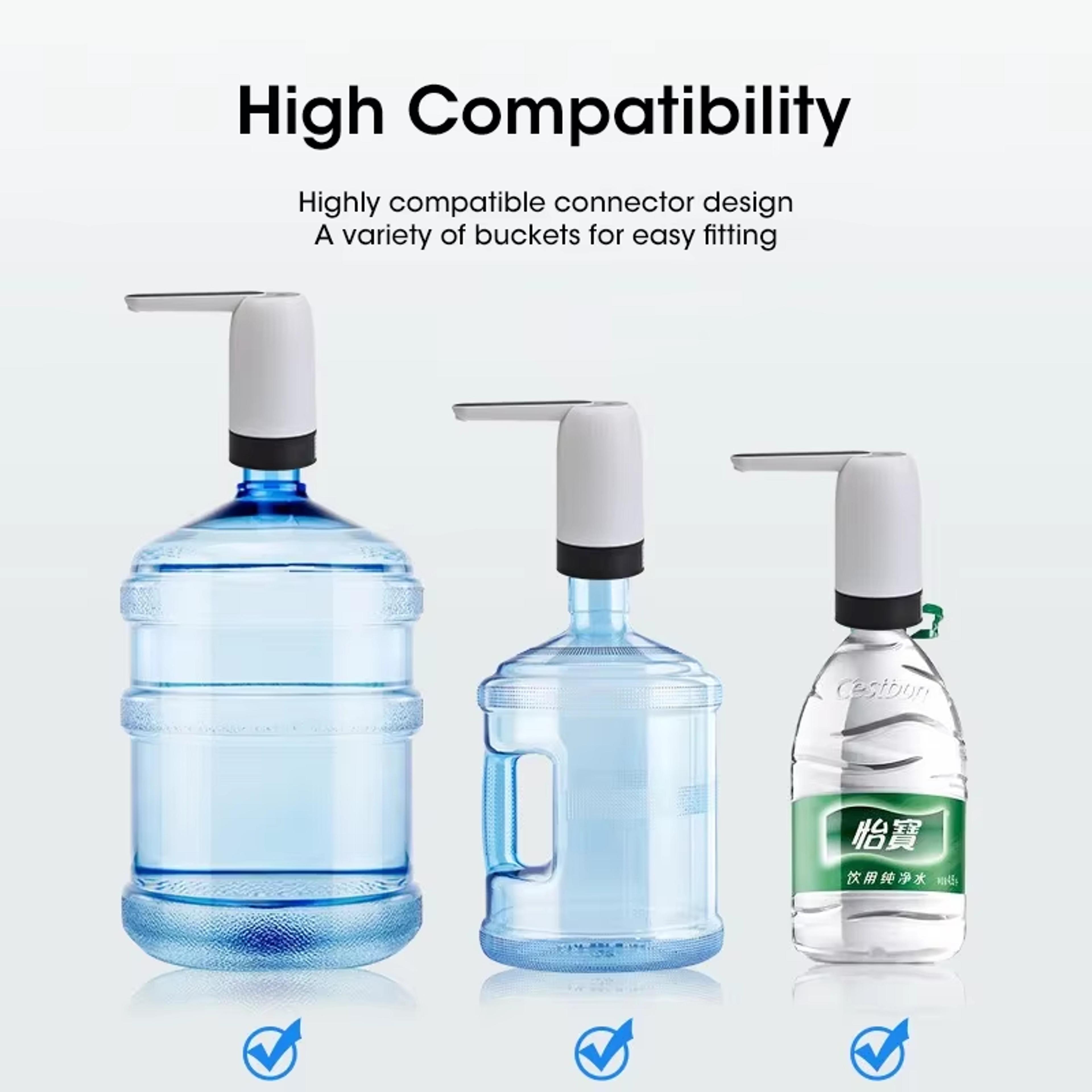 automatic portable water bottle pump usb rechargeable one touch drinking water dispenser