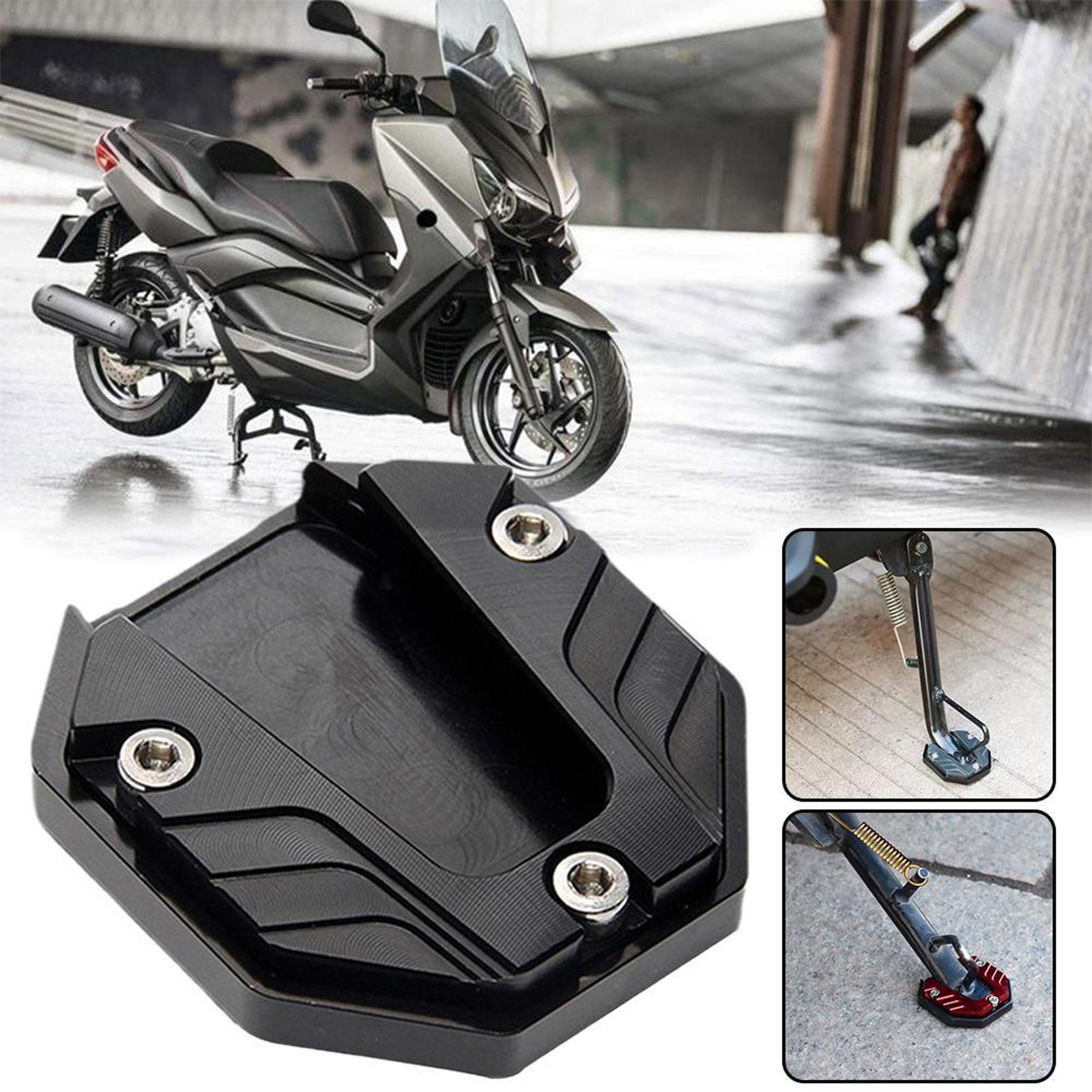 motorcycle kickstand foot extender aluminum alloy side stand stabilizer plate
