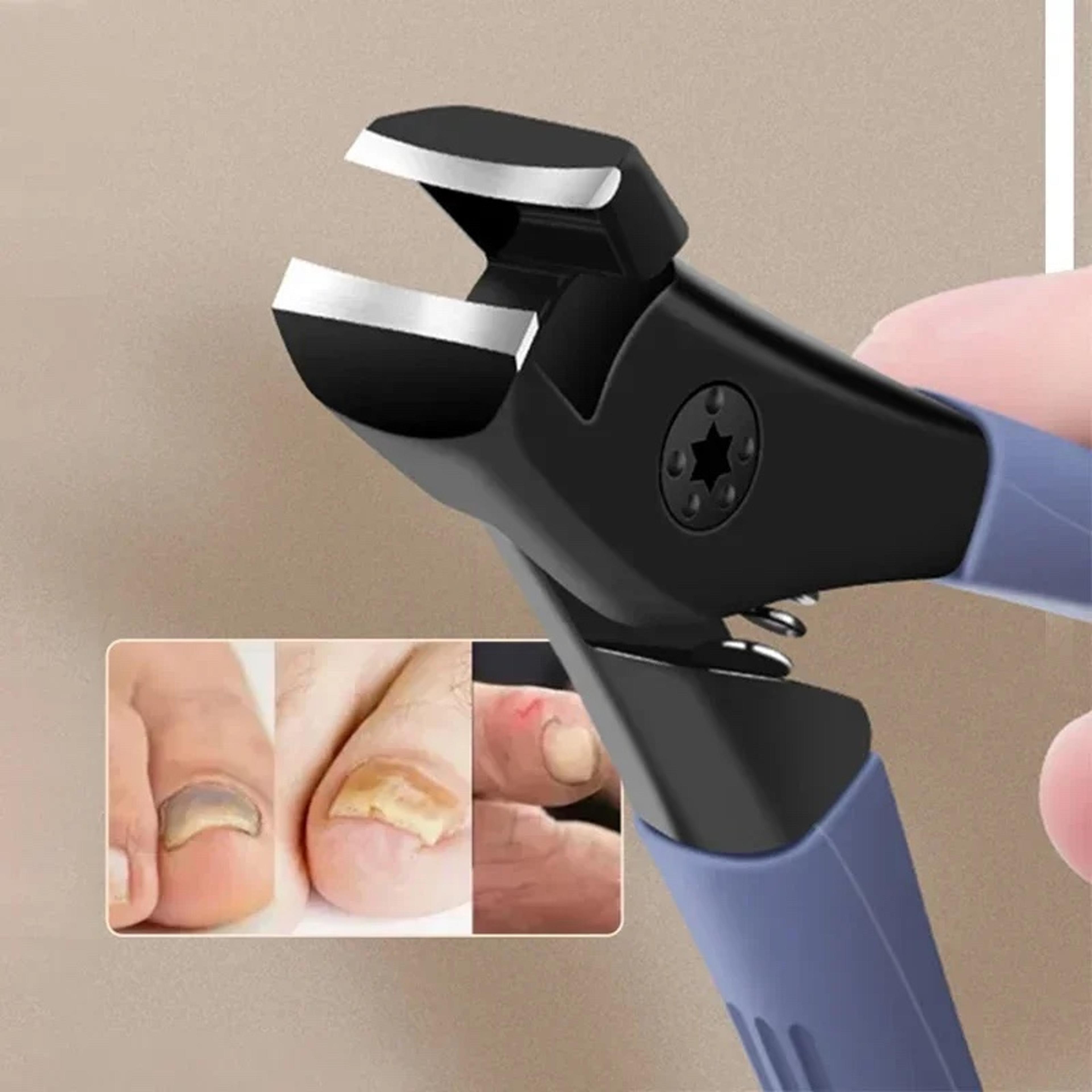 heavy duty anti splash nail clipper for thick toenails and easy precision trimming