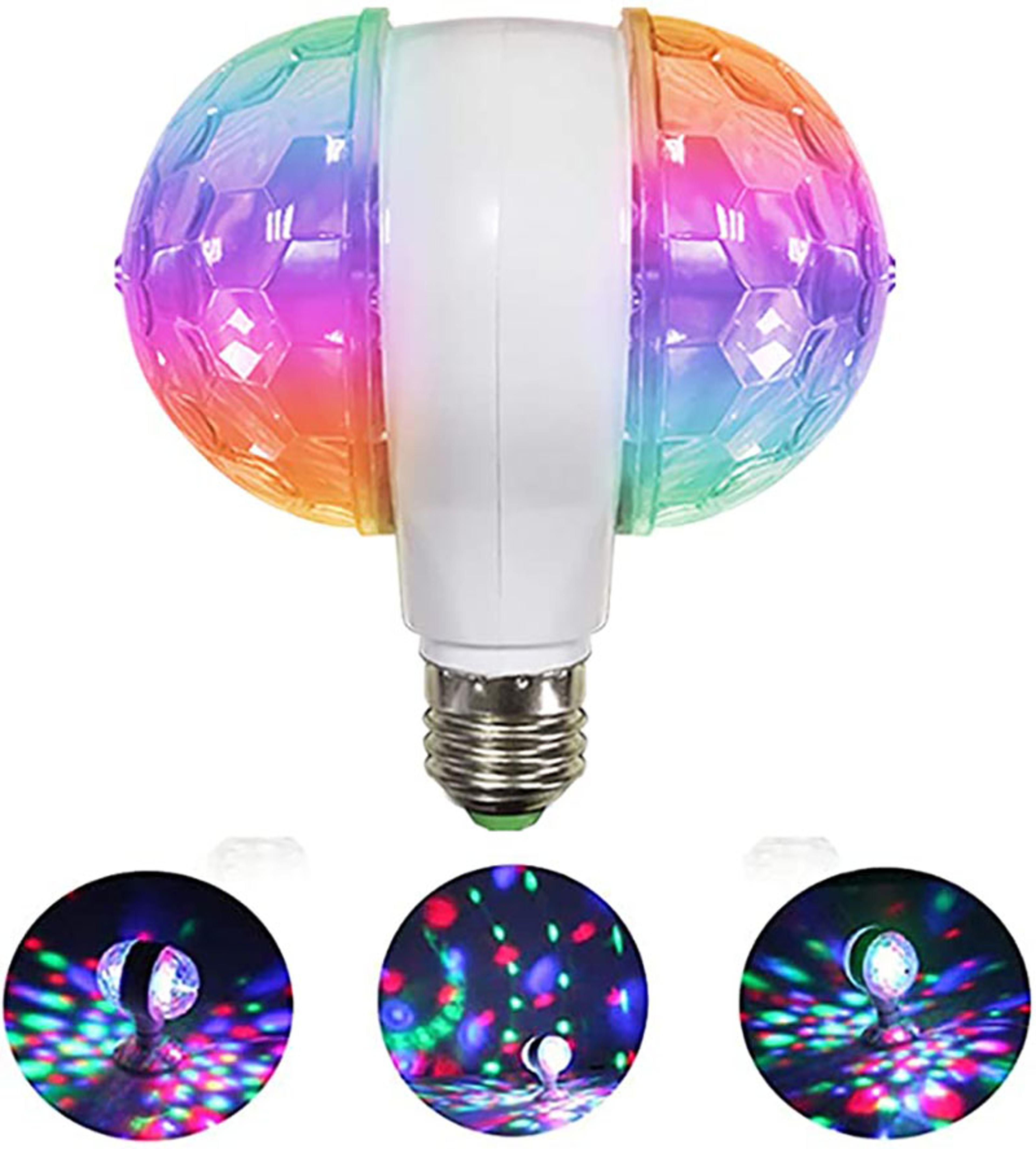dual head rotating led disco light bulb party stage light