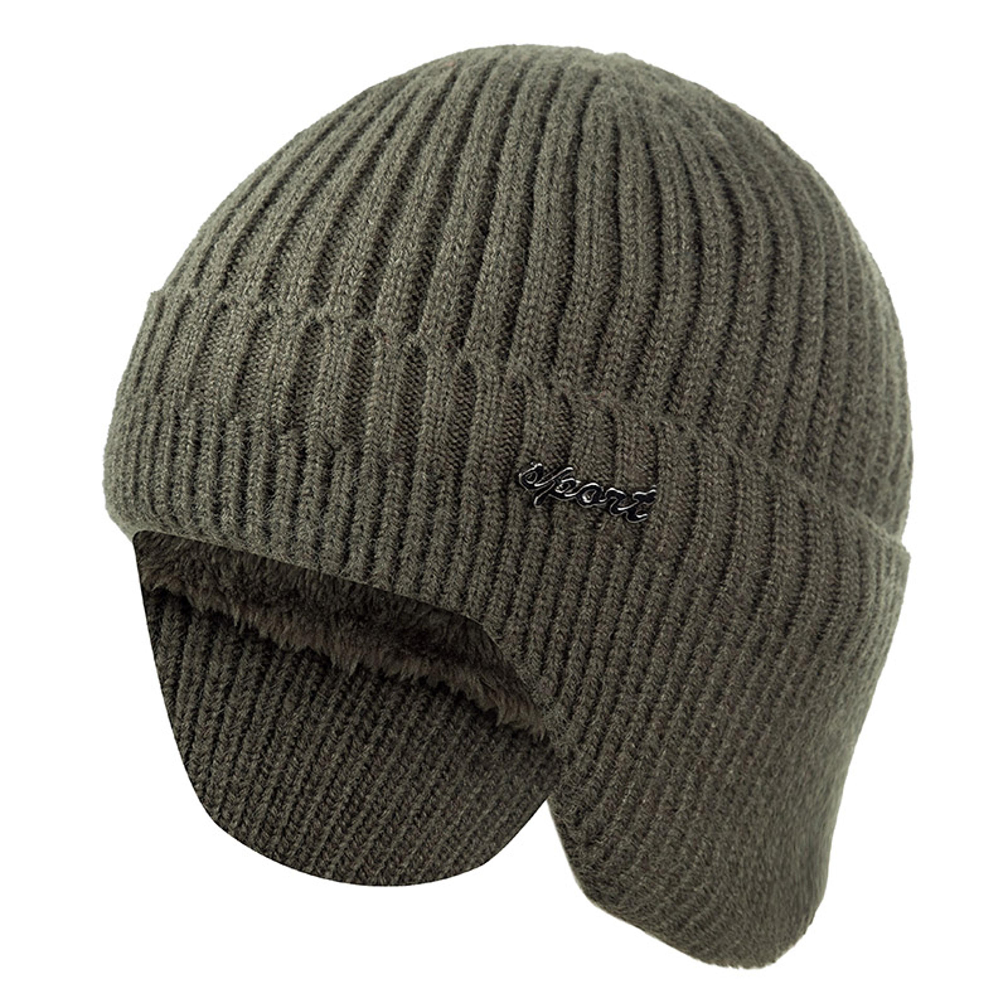 warm earflap beanie soft knit winter hat for men and women