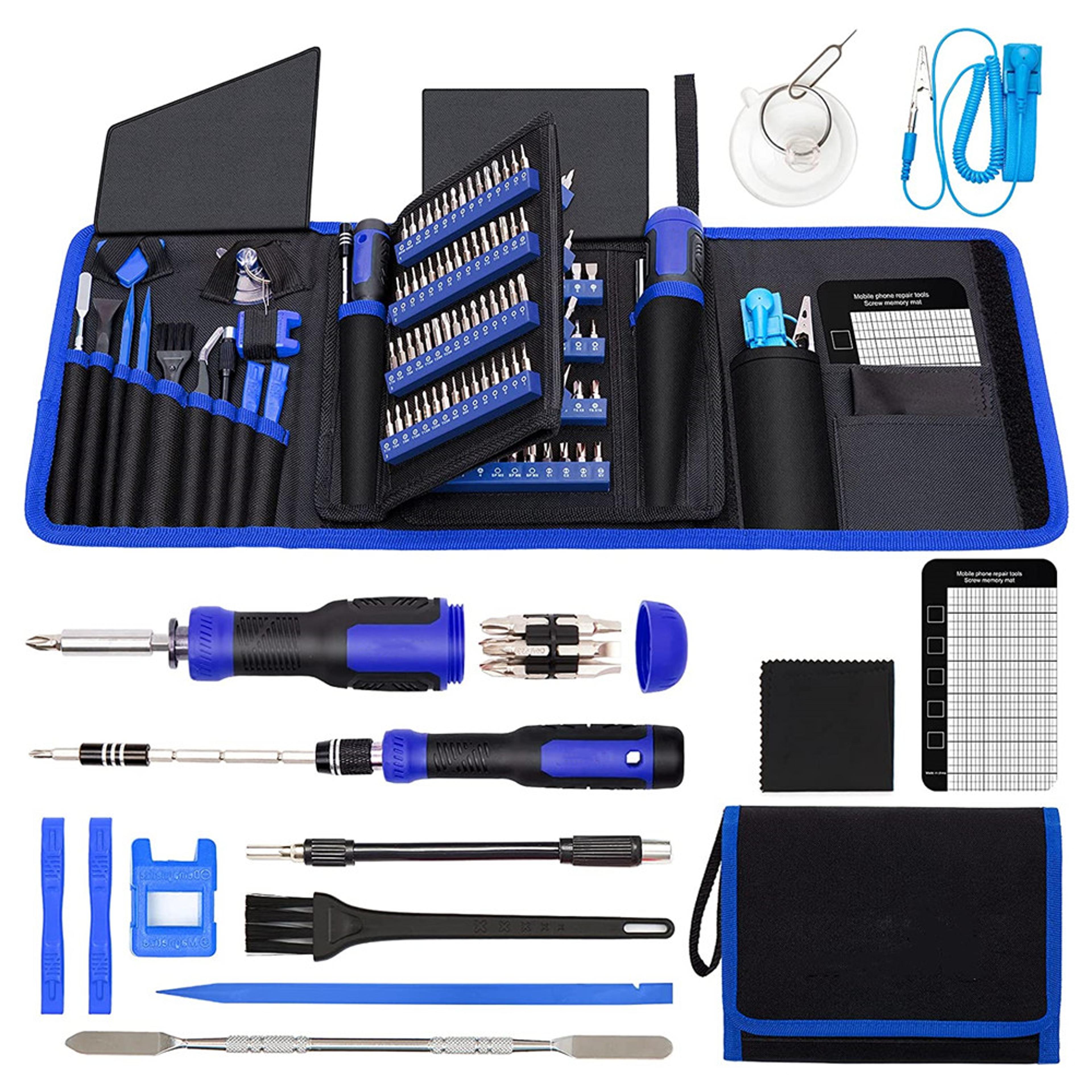 precision screwdriver set multi bit electronics repair tool kit with nut driver