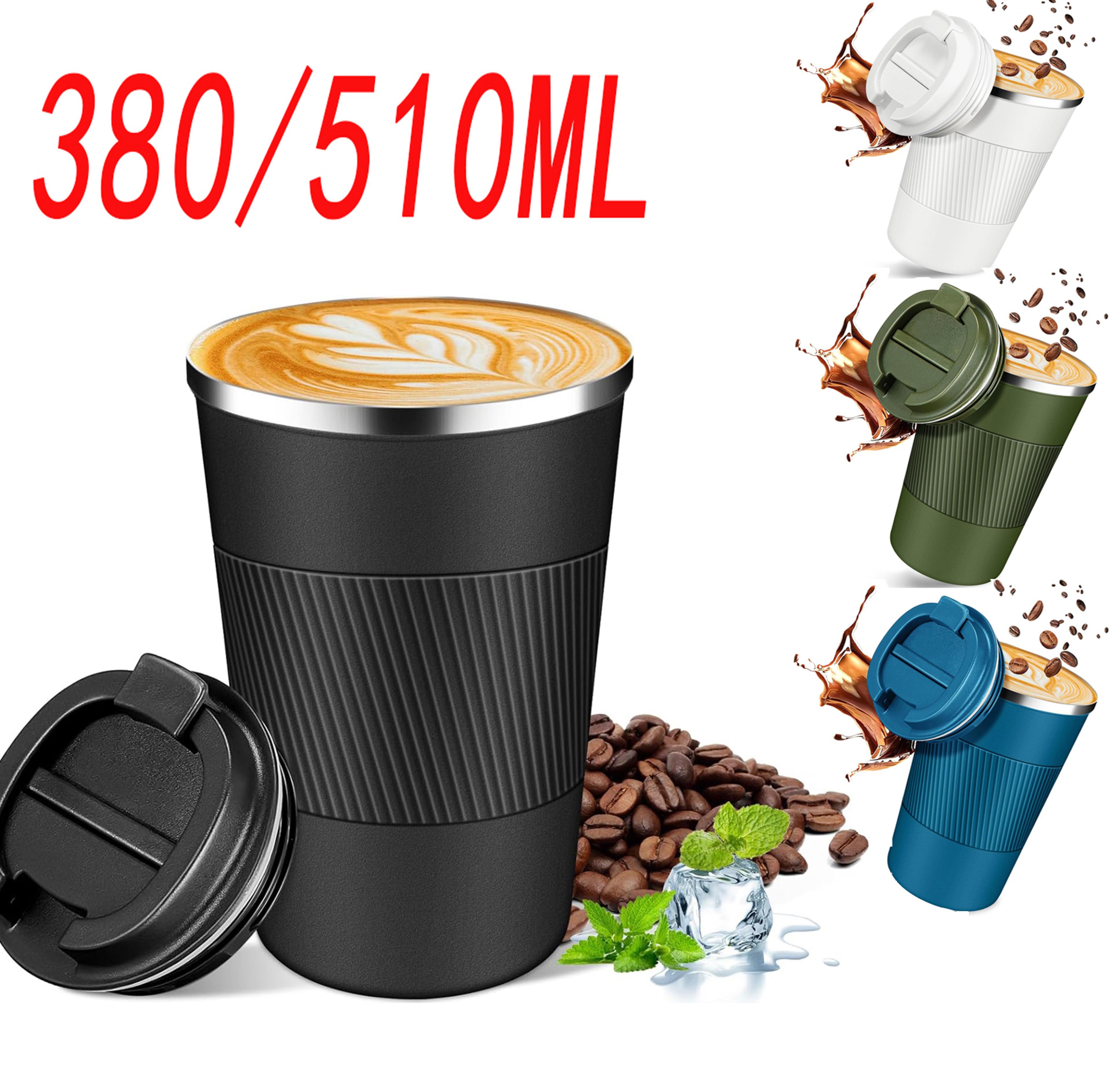 stainless steel travel mug leak proof insulated coffee cup for hot and cold drinks