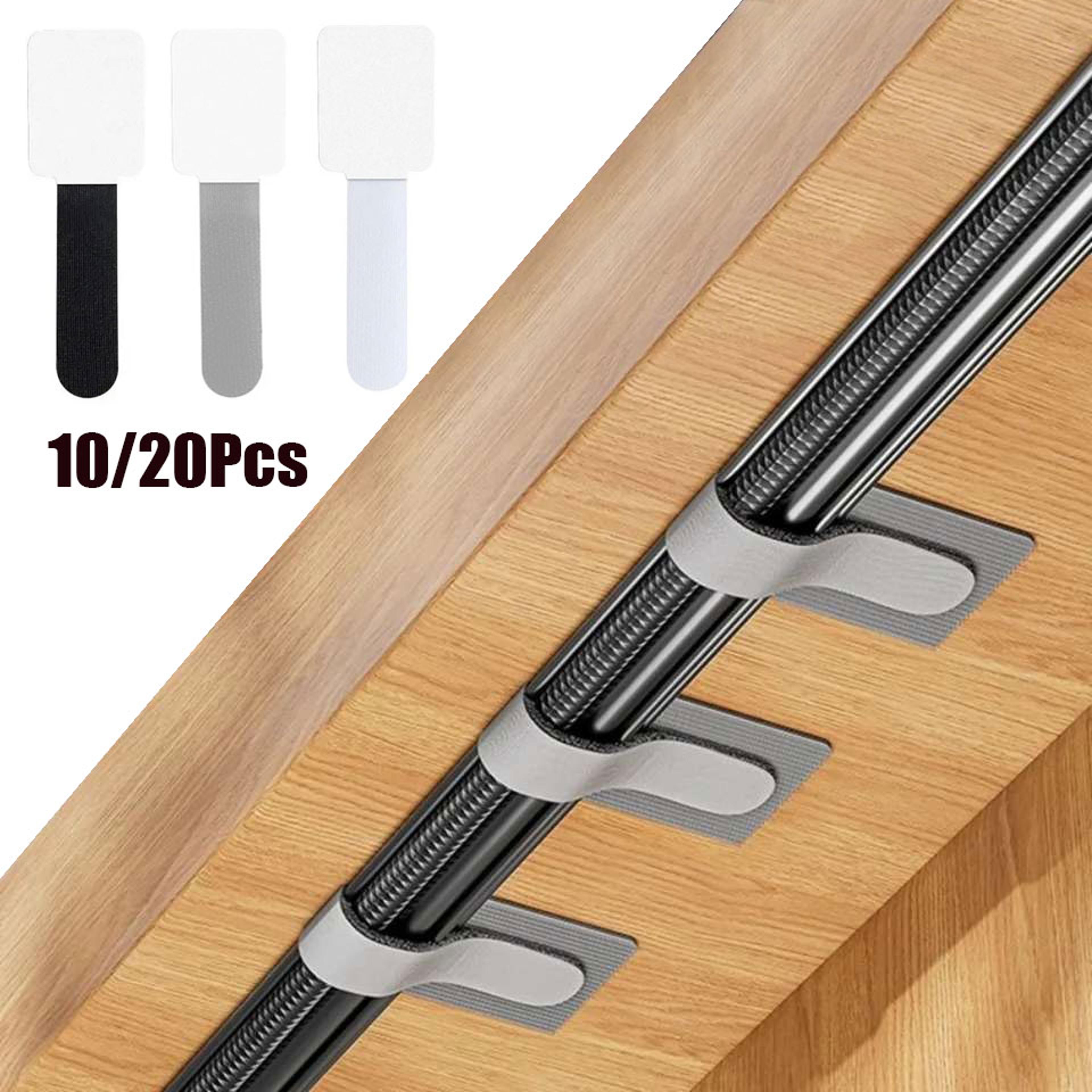 reusable self adhesive cable ties adjustable cord organizer straps for neat cable management