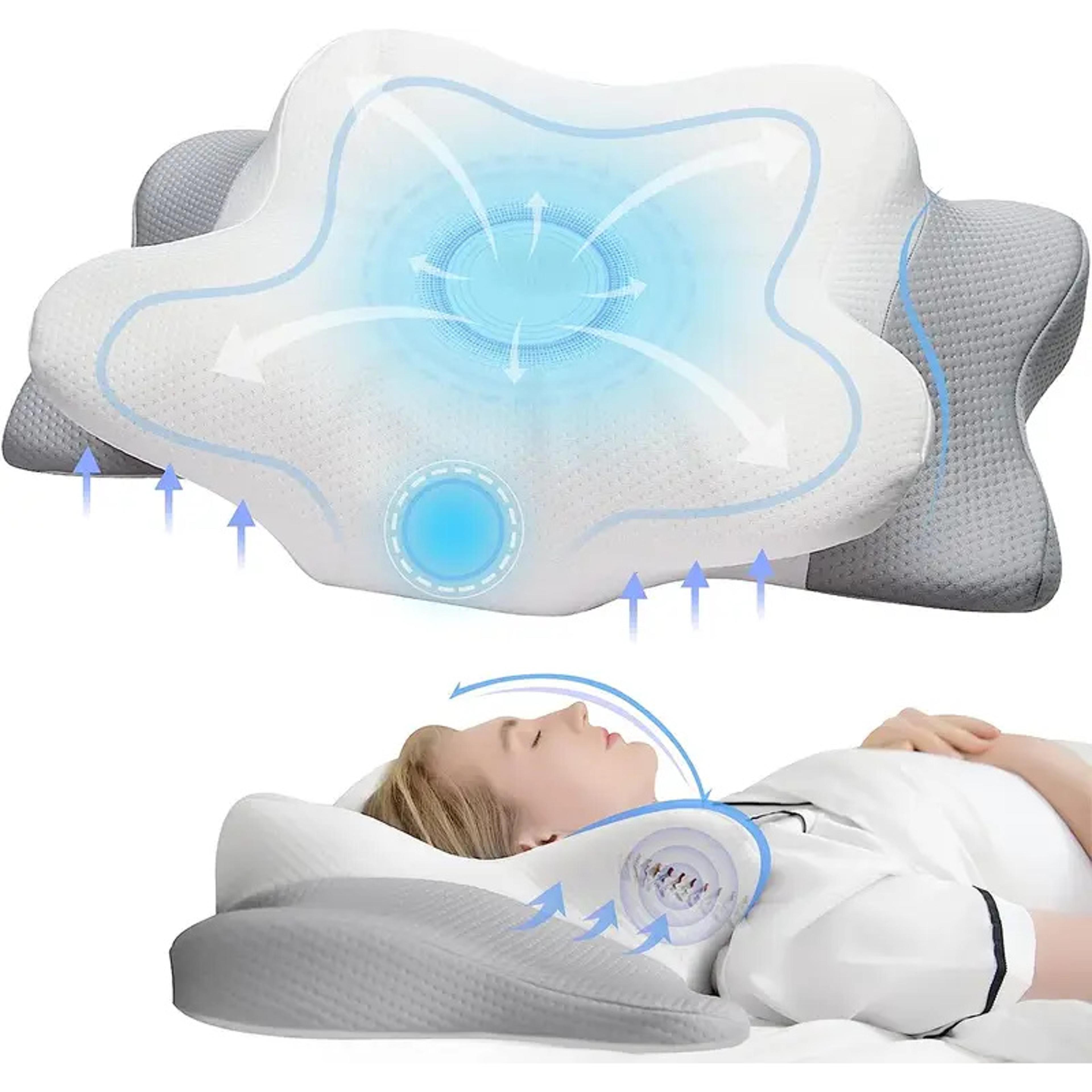 ergonomic memory foam neck pillow cervical pillow for neck and shoulder support