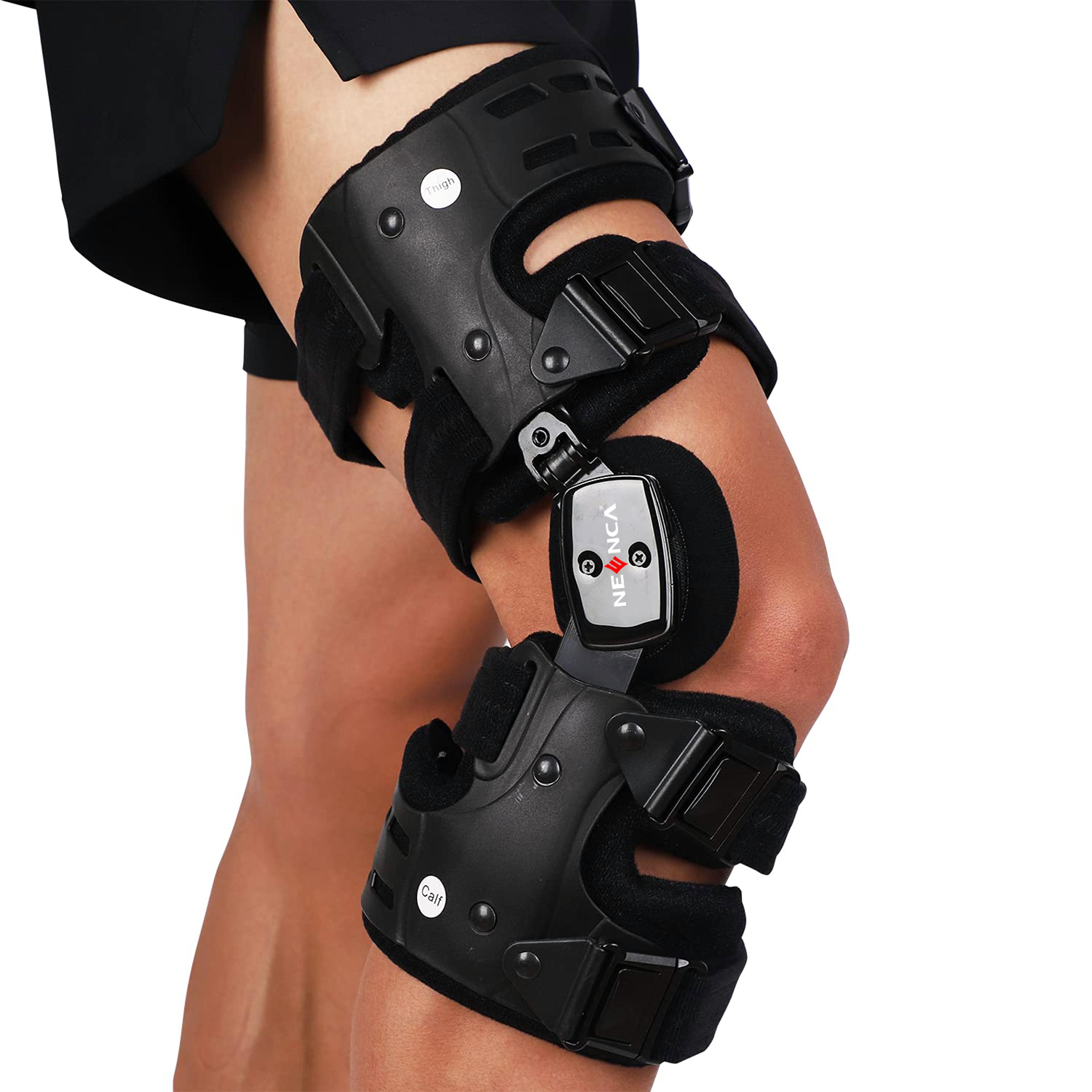 adjustable unloader knee brace for acl meniscus support and patella stability