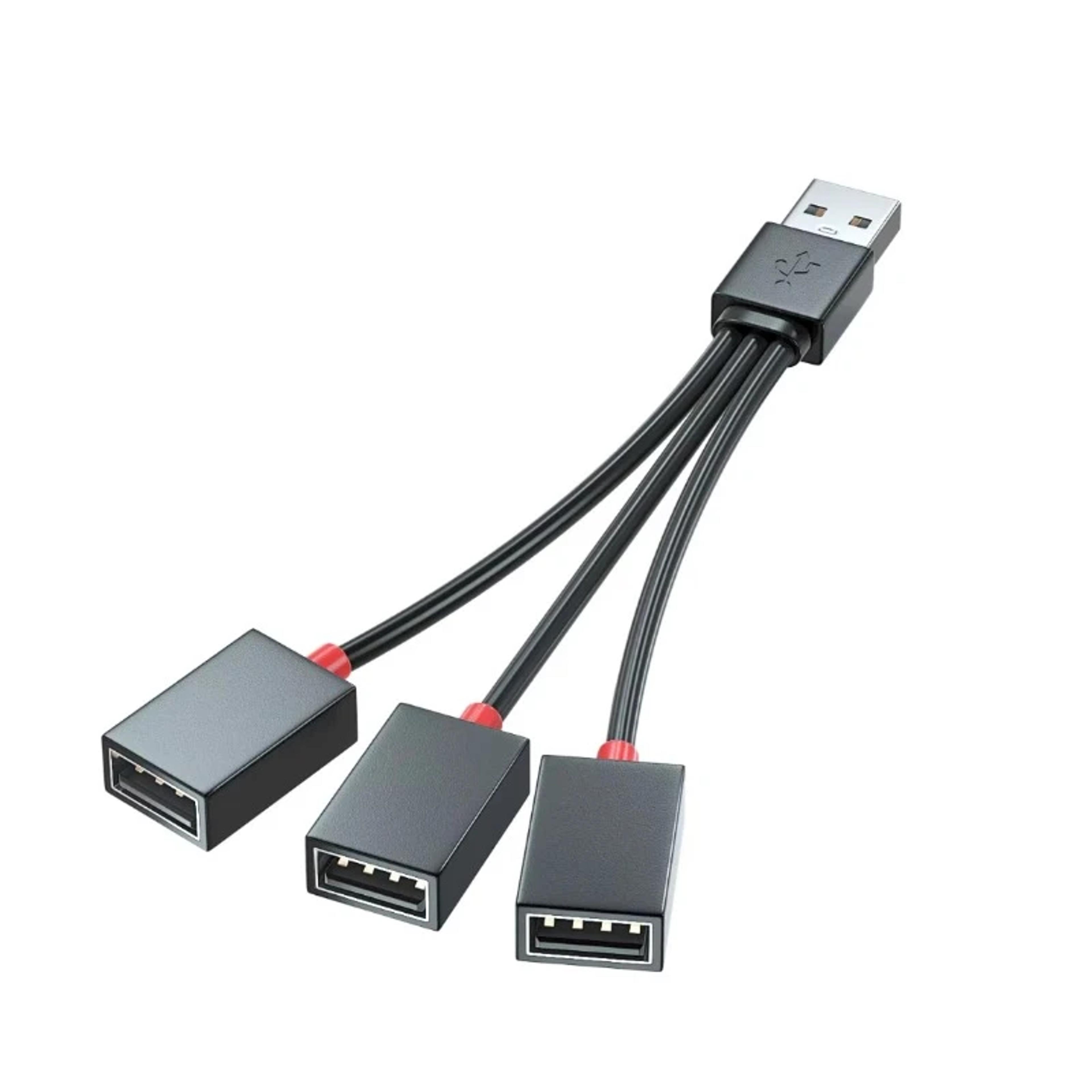 dual usb charging splitter cable out car usb power adapter