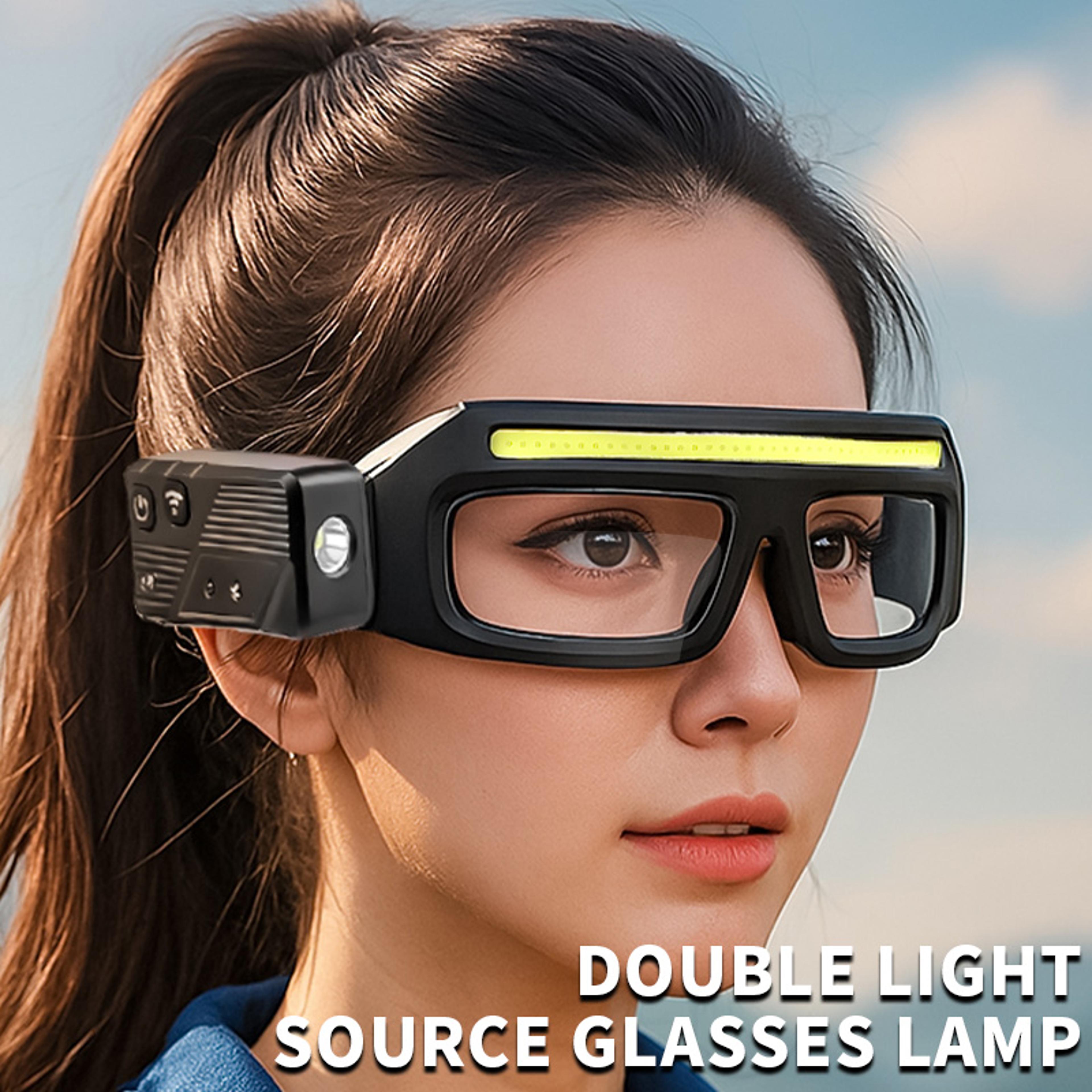 rechargeable led glasses hands free sensor headlamp with usb c charging