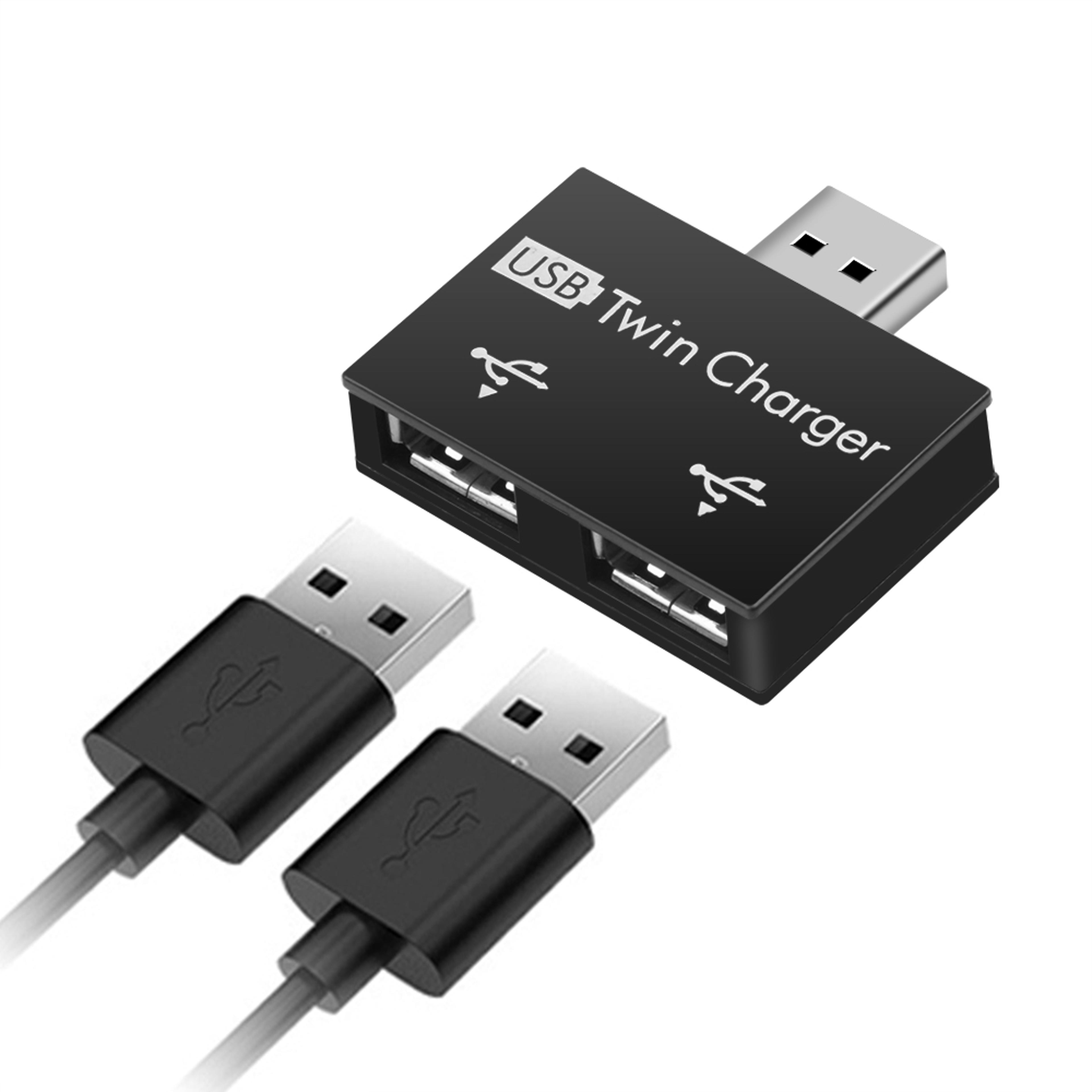 usb hub adapter dual port usb splitter for easy device connection
