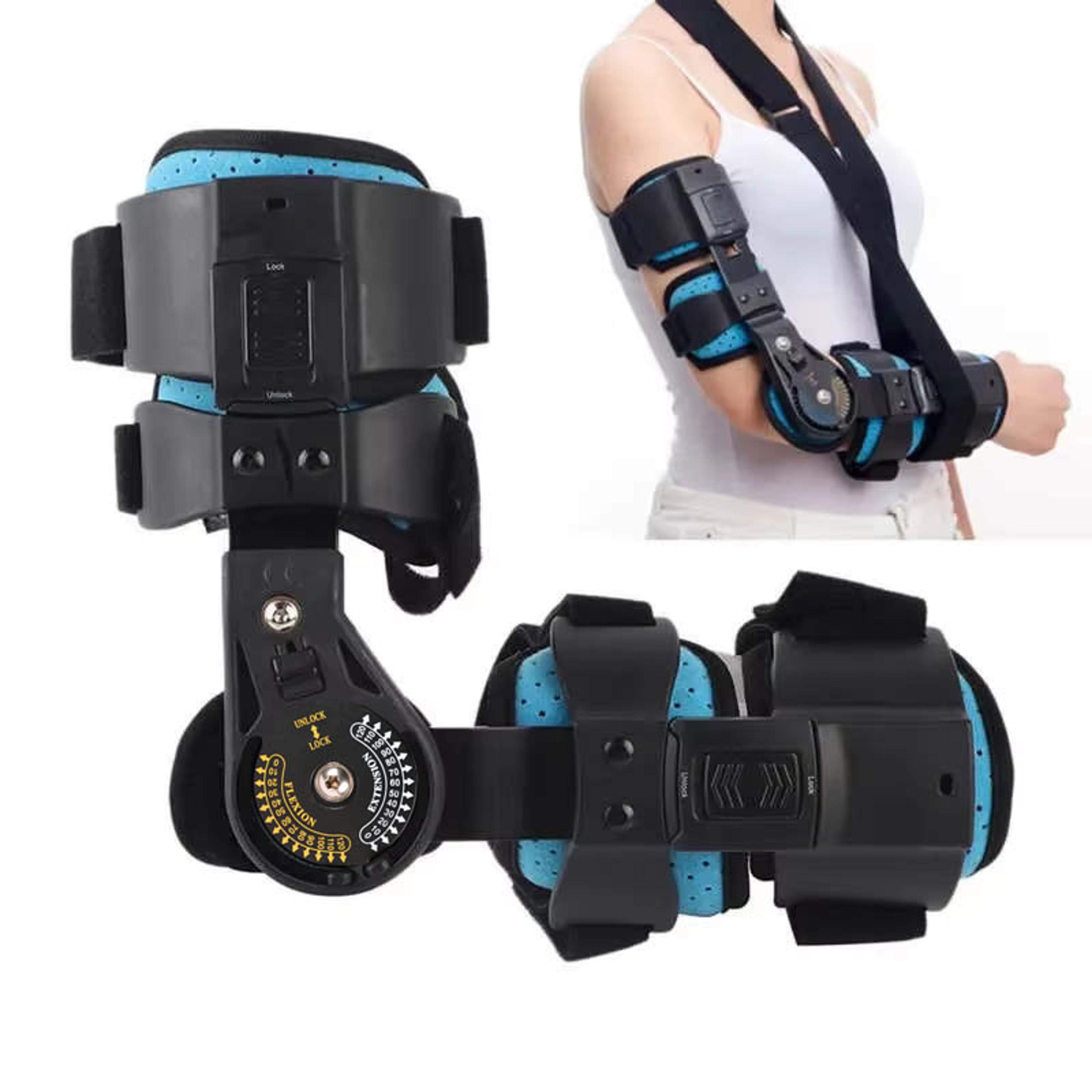 hinged rom elbow brace adjustable post op elbow support for injury recovery