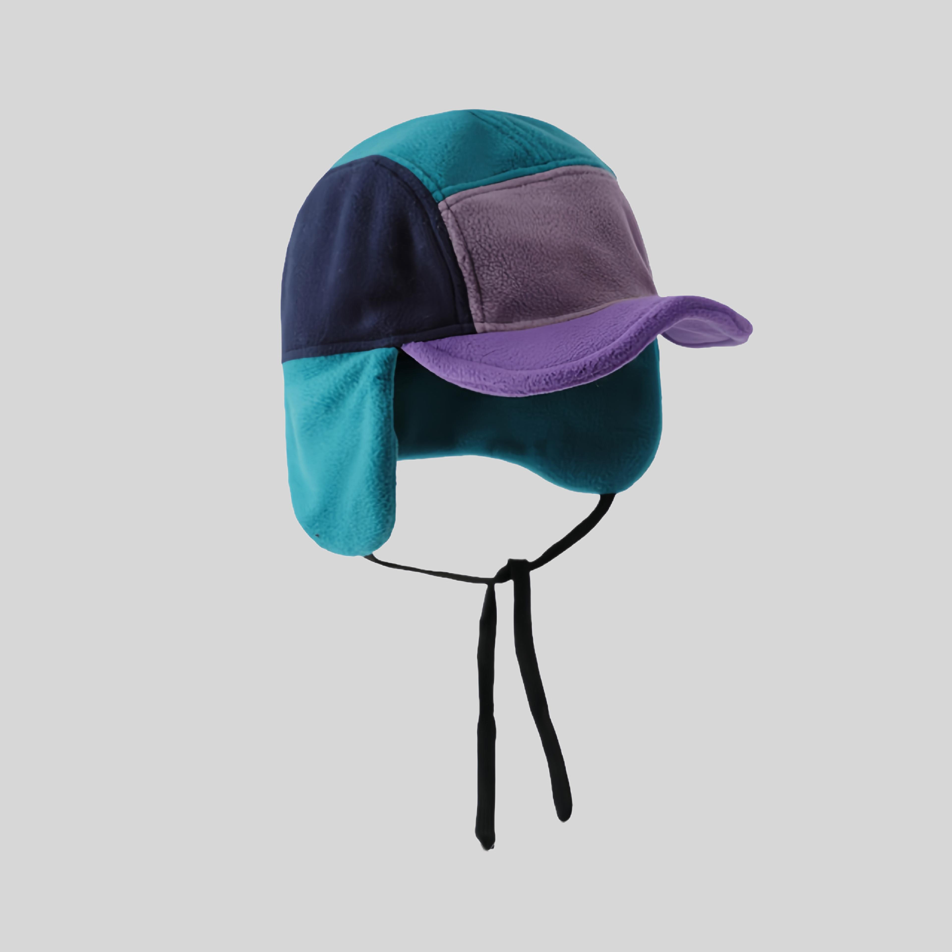 retro woolen winter bomber hat with plush ear protection for men and women