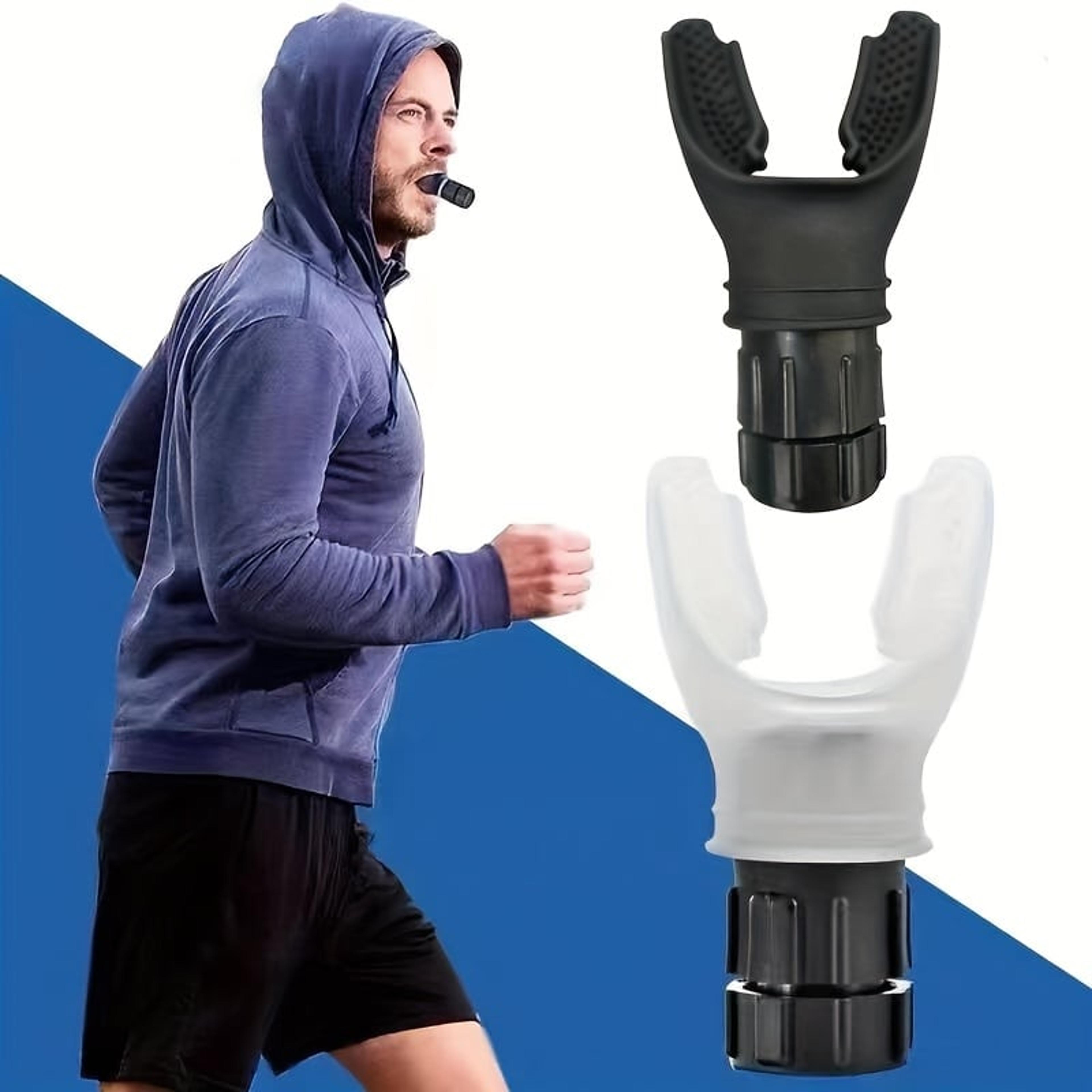 adjustable breathing trainer portable silicone respiratory exercise device