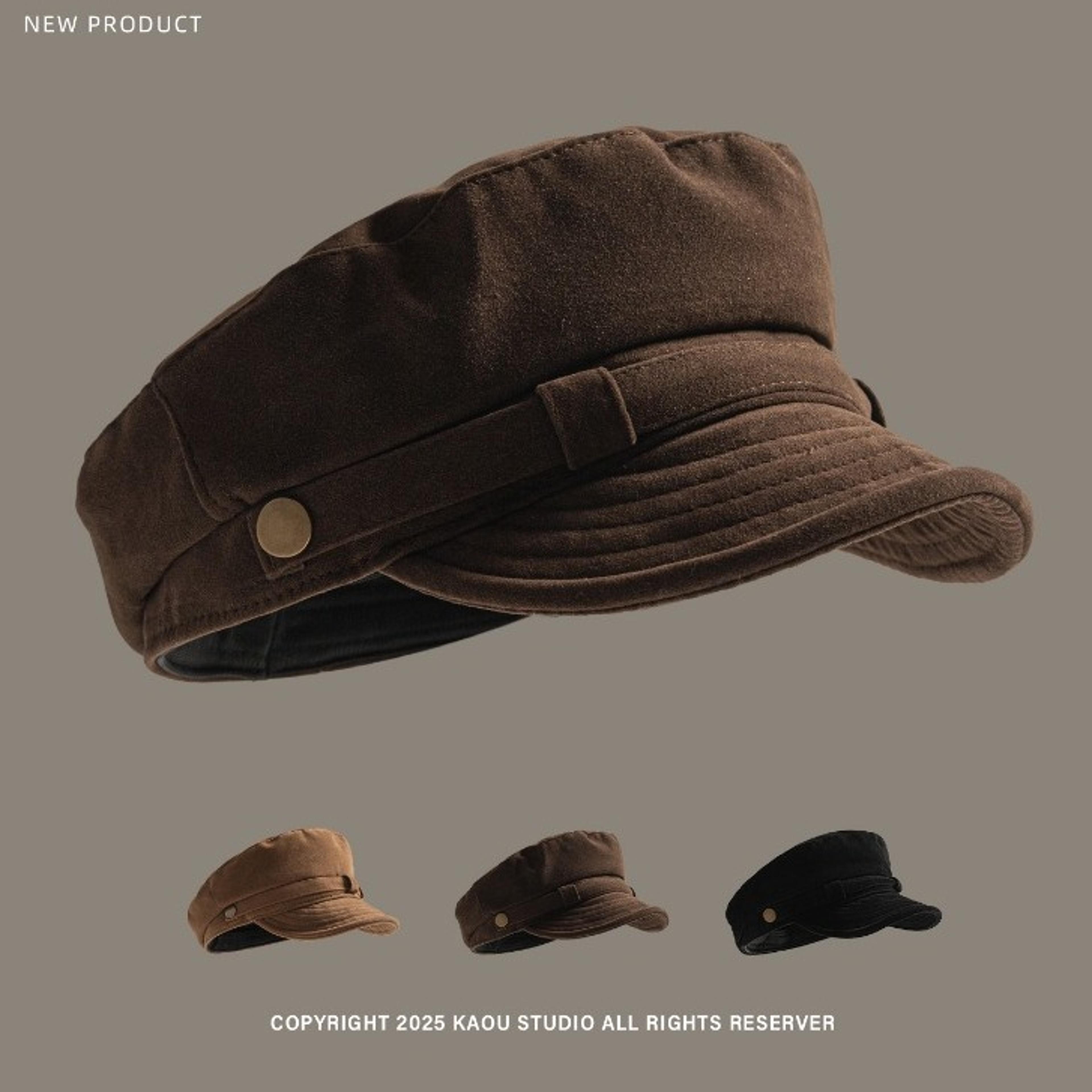 newsboy cap vintage flat top painter hat for men and women