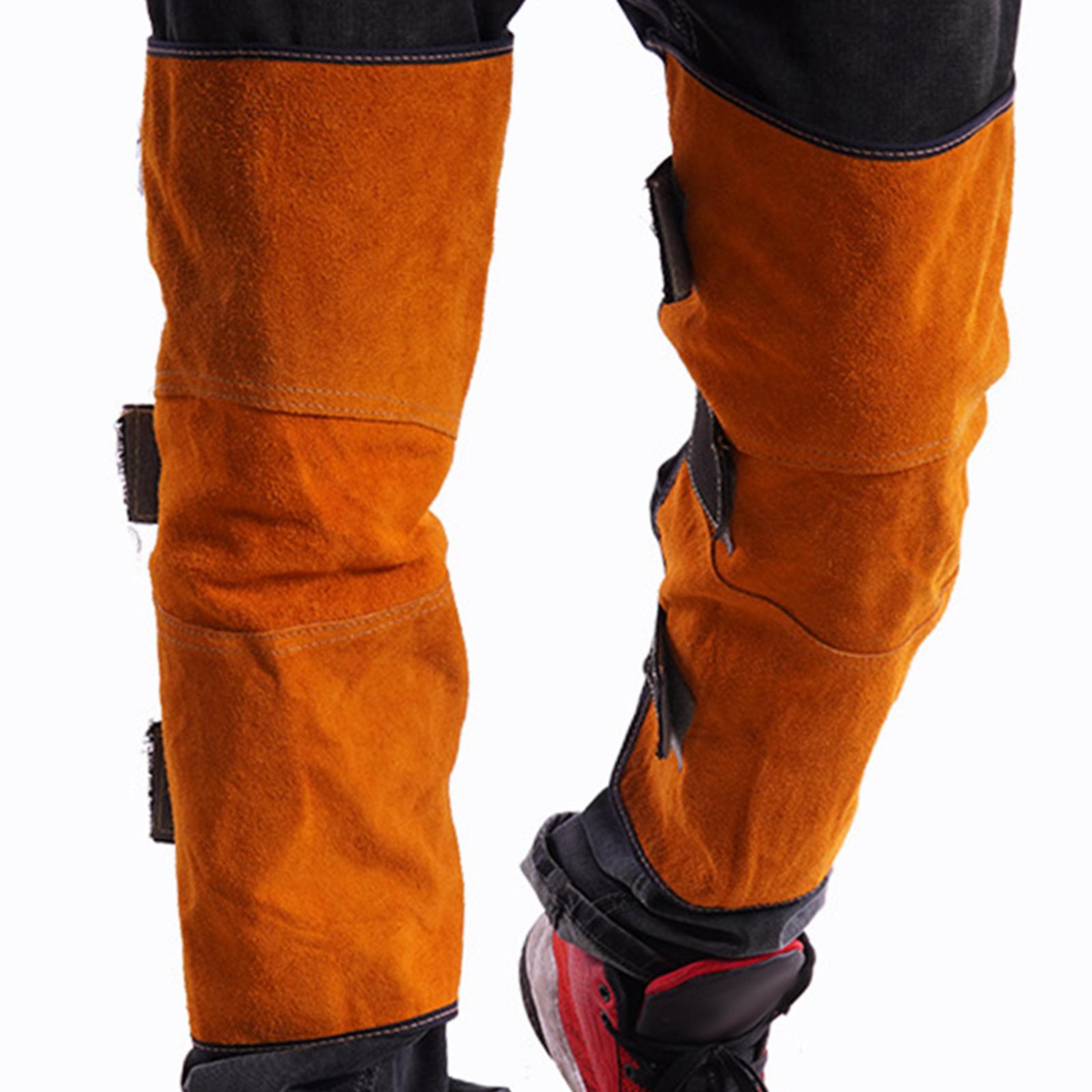 fire resistant welding leg covers reinforced heat protection for welders