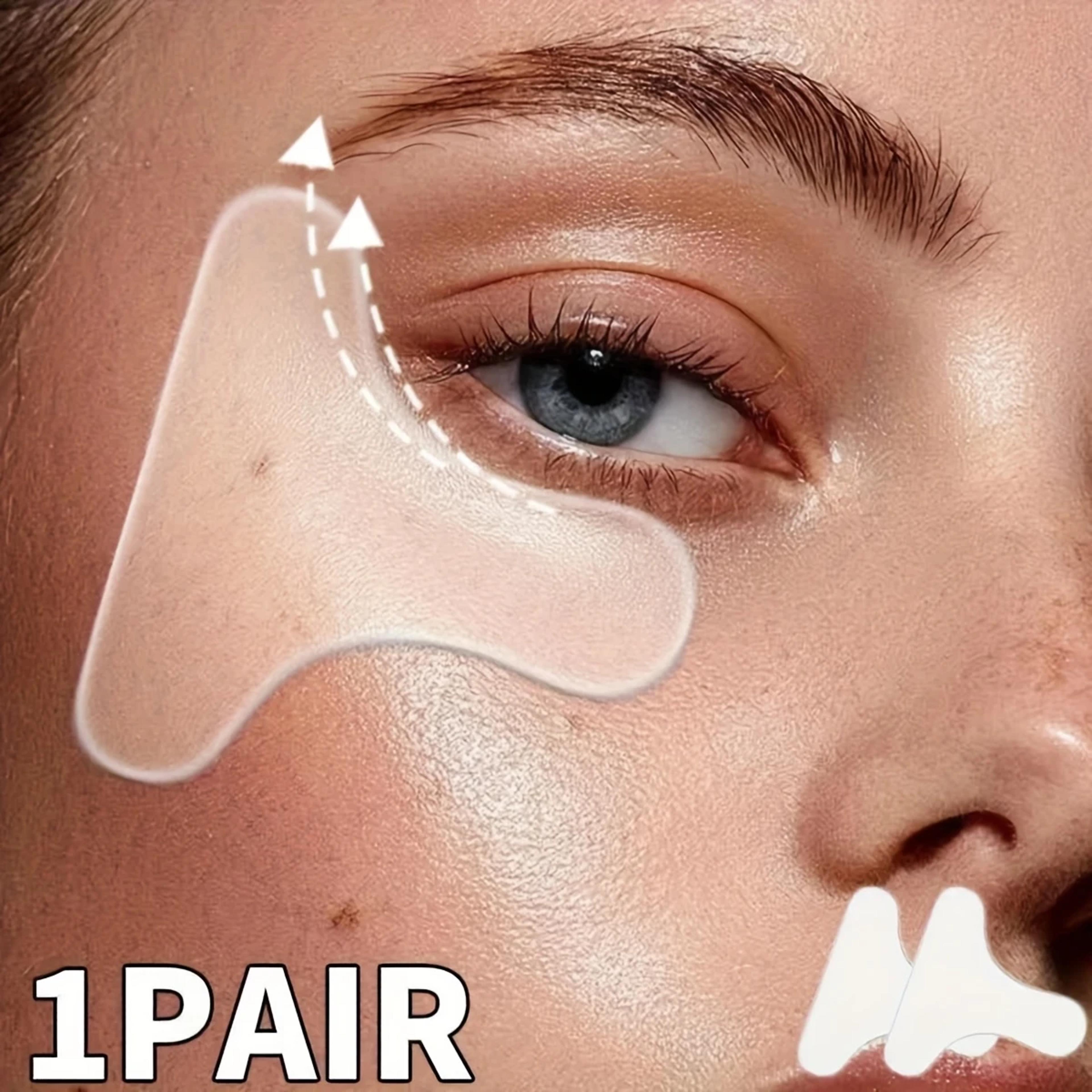 reusable silicone eye patches t shaped overnight facial skincare tool