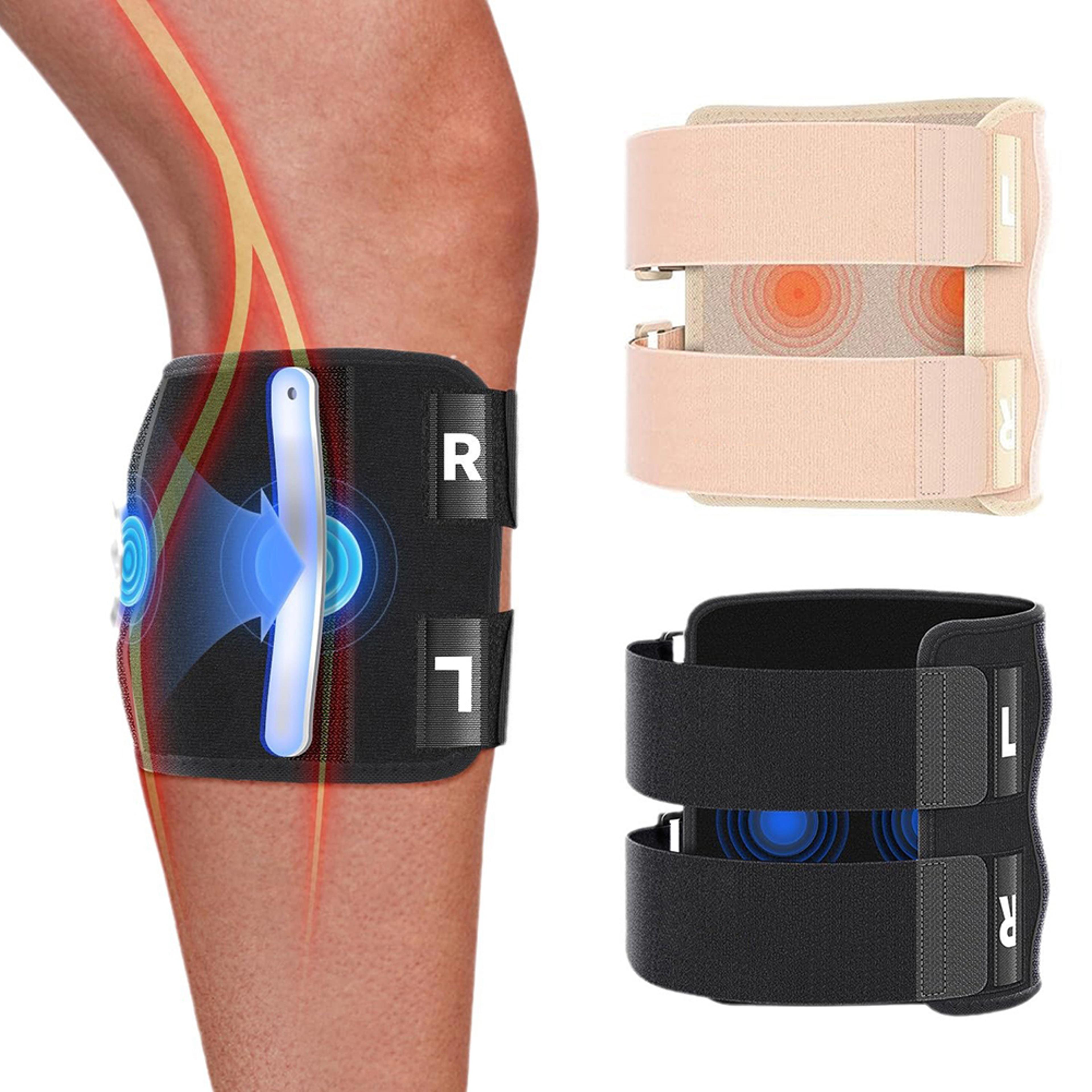 adjustable sciatica pain relief brace with dual pressure pads and calf support