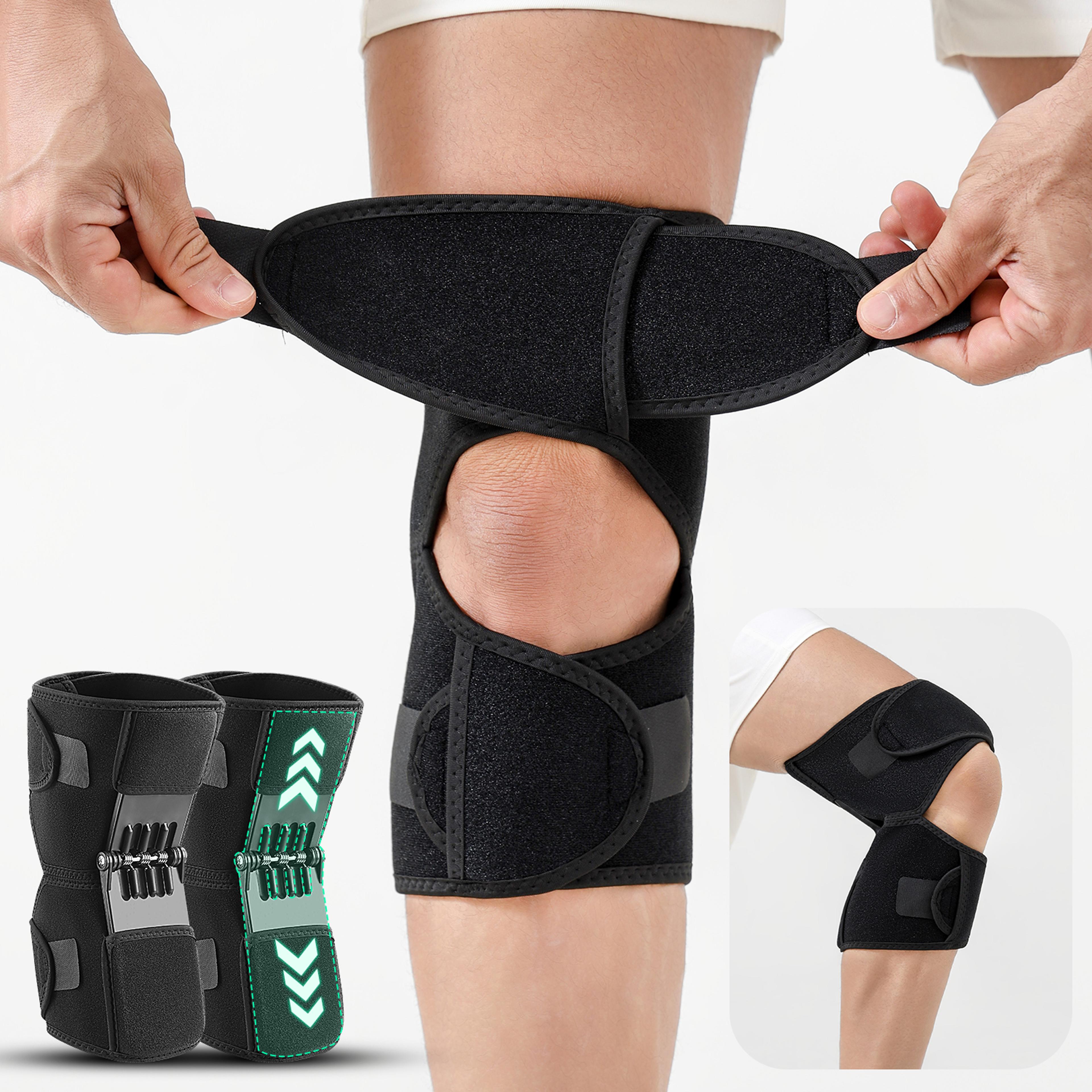 spring assisted knee support brace for hiking walking climbing and outdoor activities