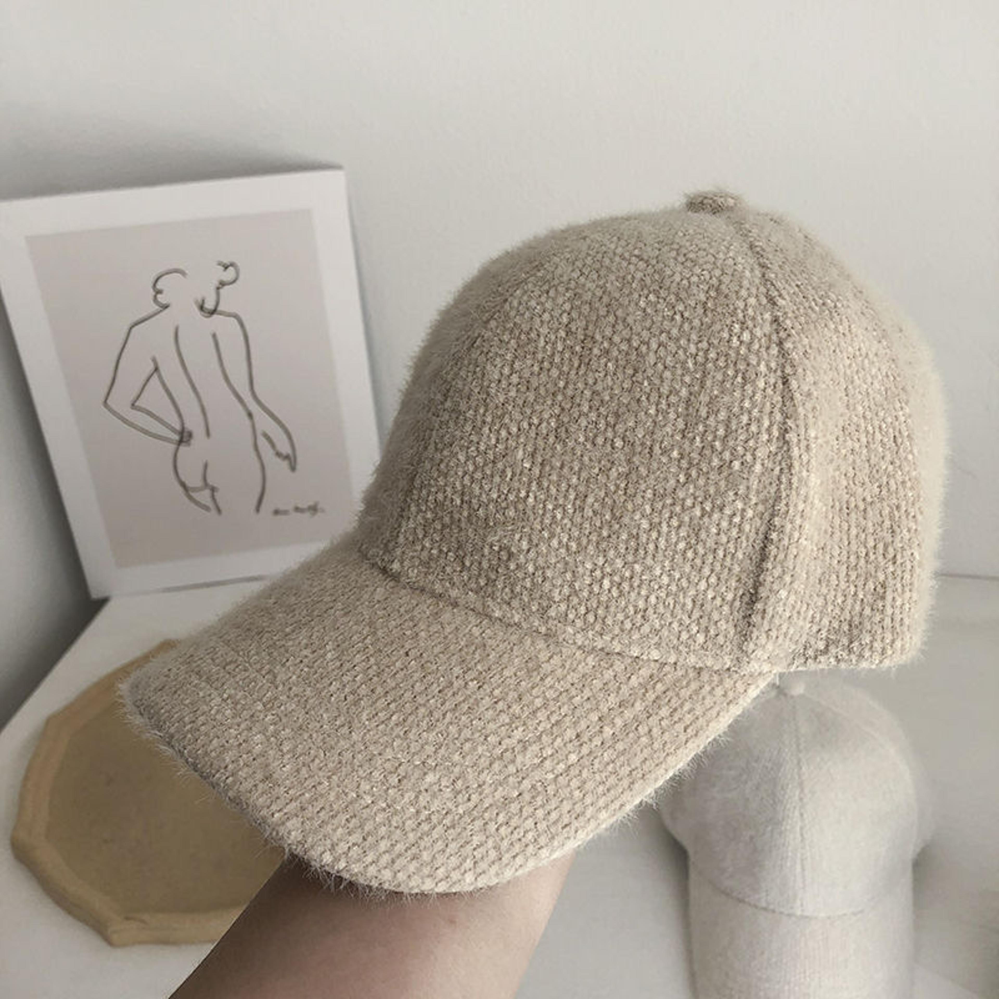 warm duckbill cap korean style winter baseball hat for casual cold weather wear