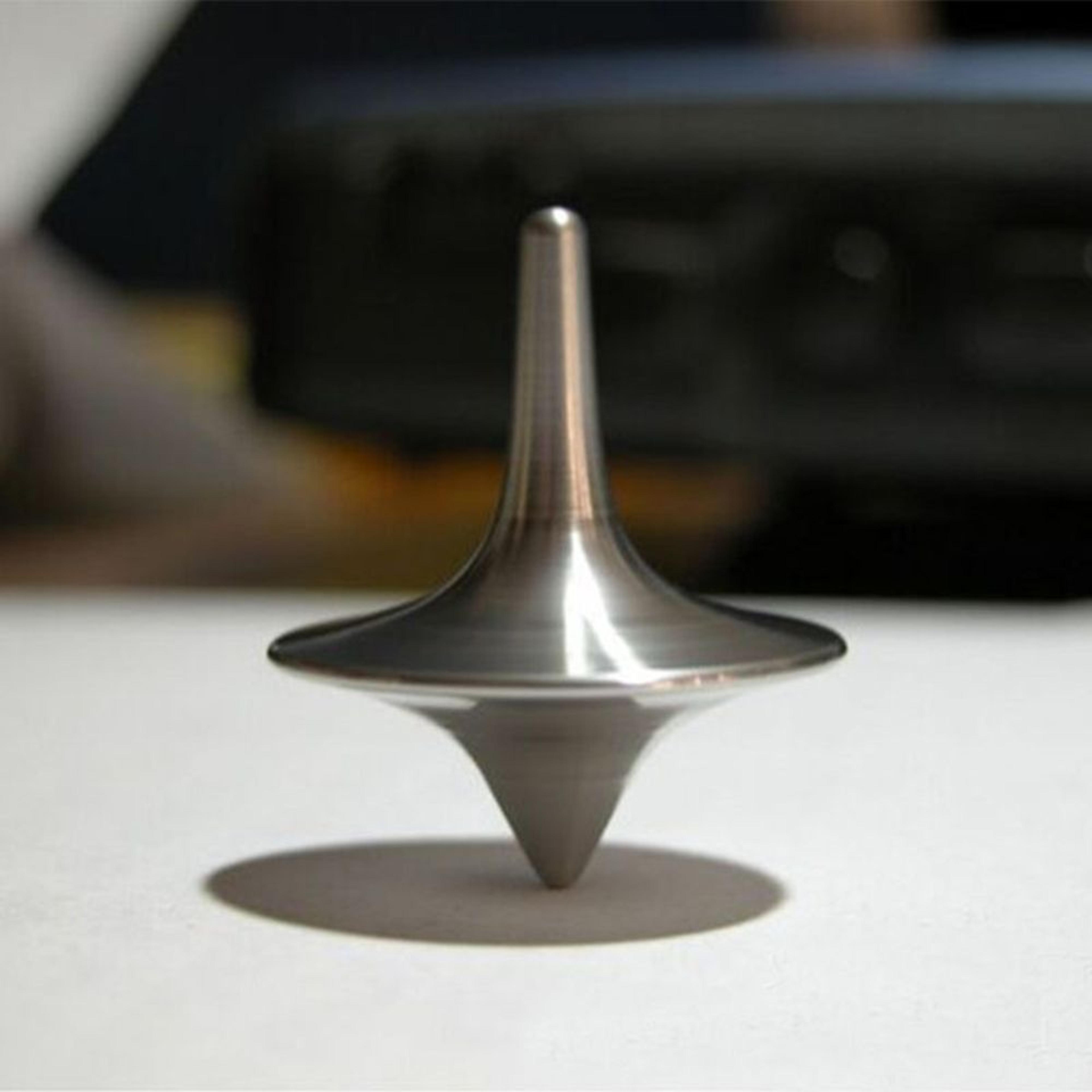 metal movie totem spinning top zinc alloy desk toy collectible