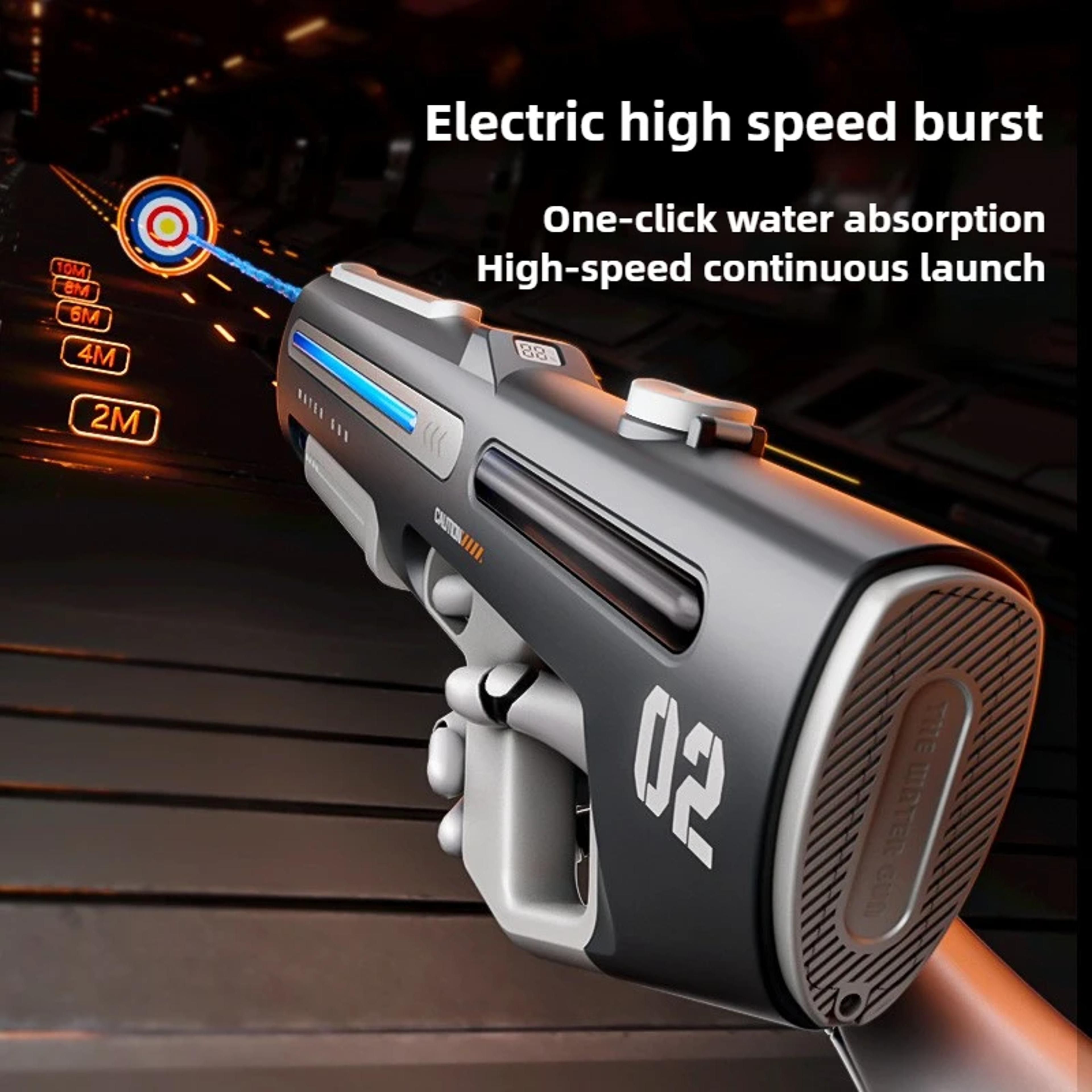 electric led water gun automatic high pressure water blaster for kids and adults
