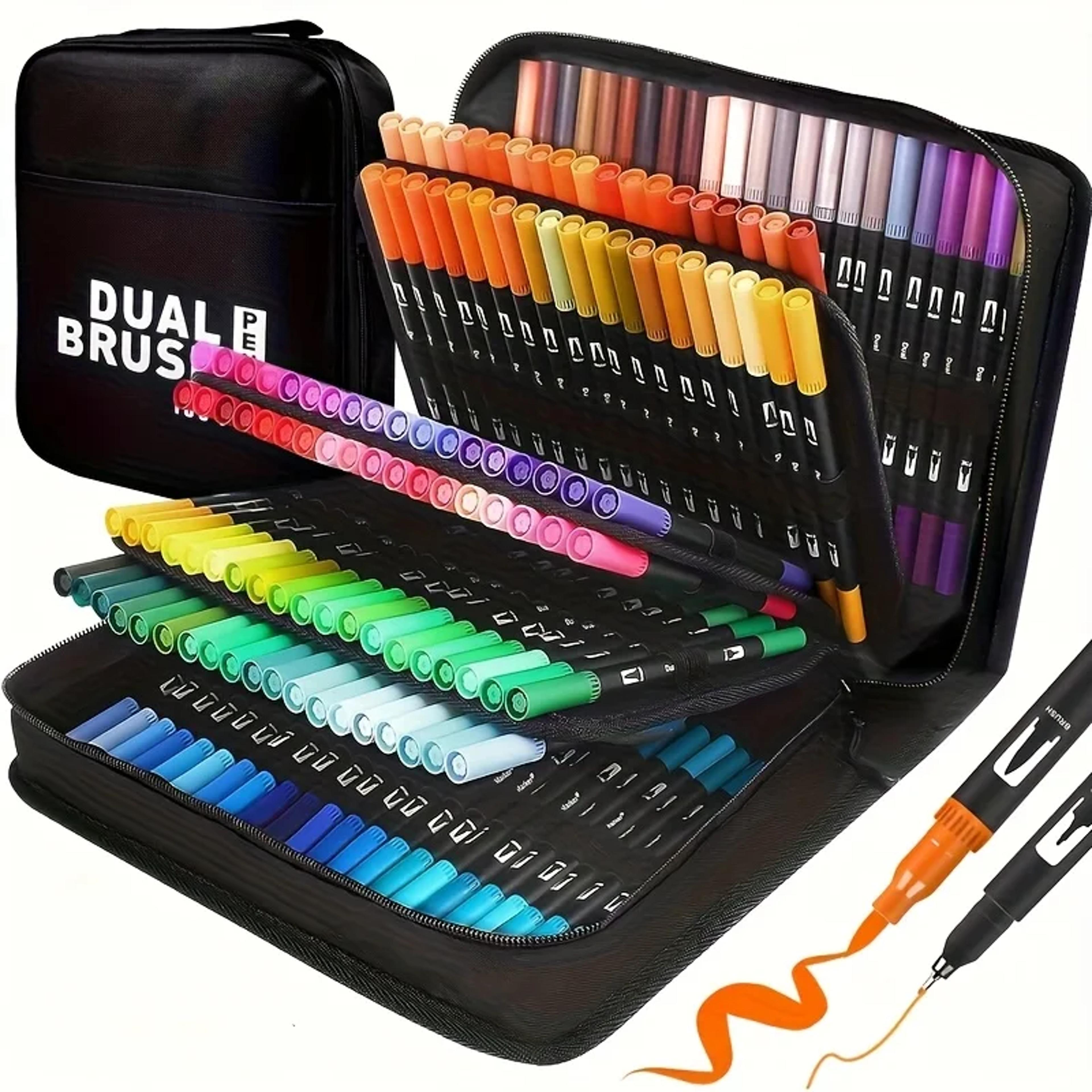vibrant dual tip watercolor markers art markers for drawing coloring and crafts