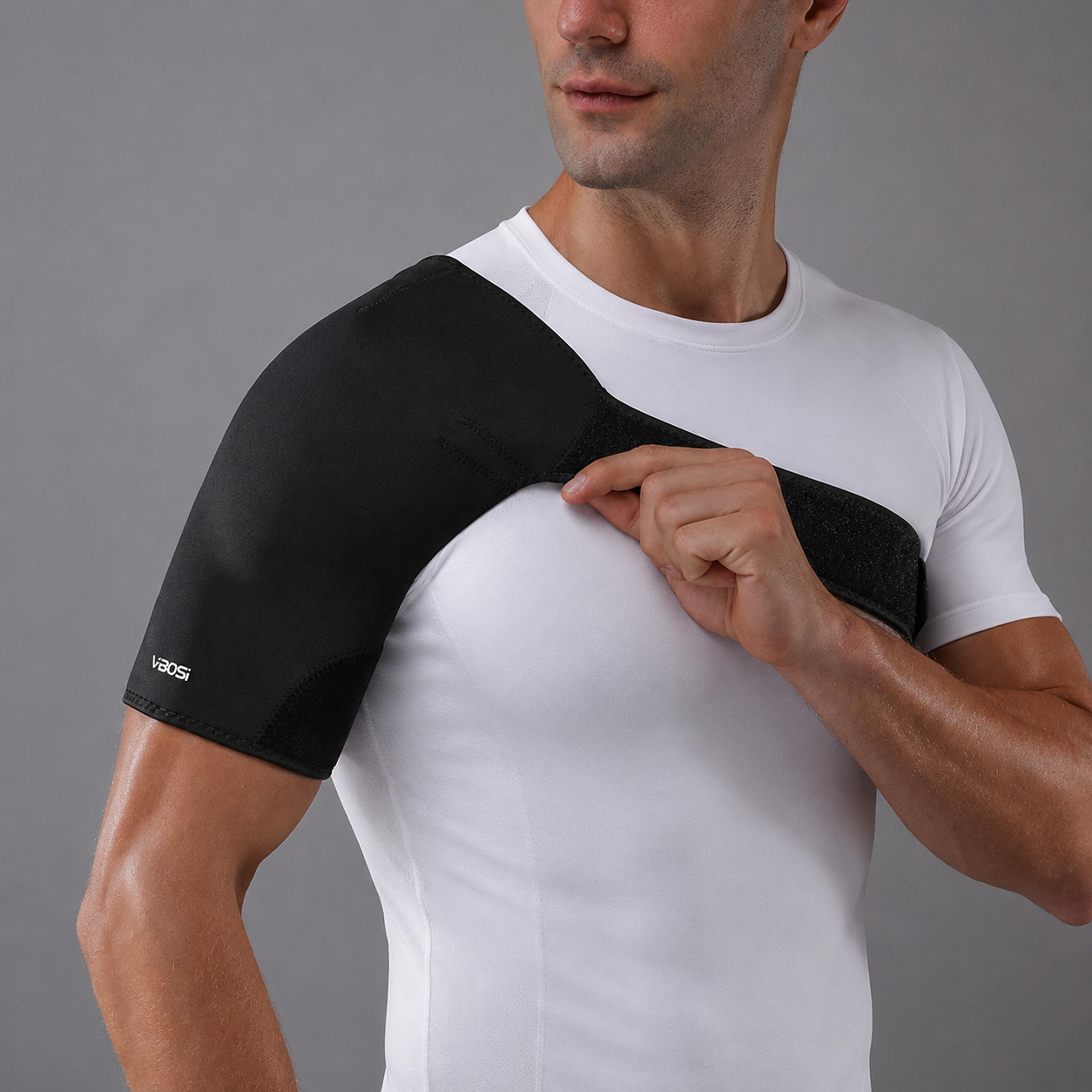 breathable adjustable shoulder support brace rotator cuff support for men and women