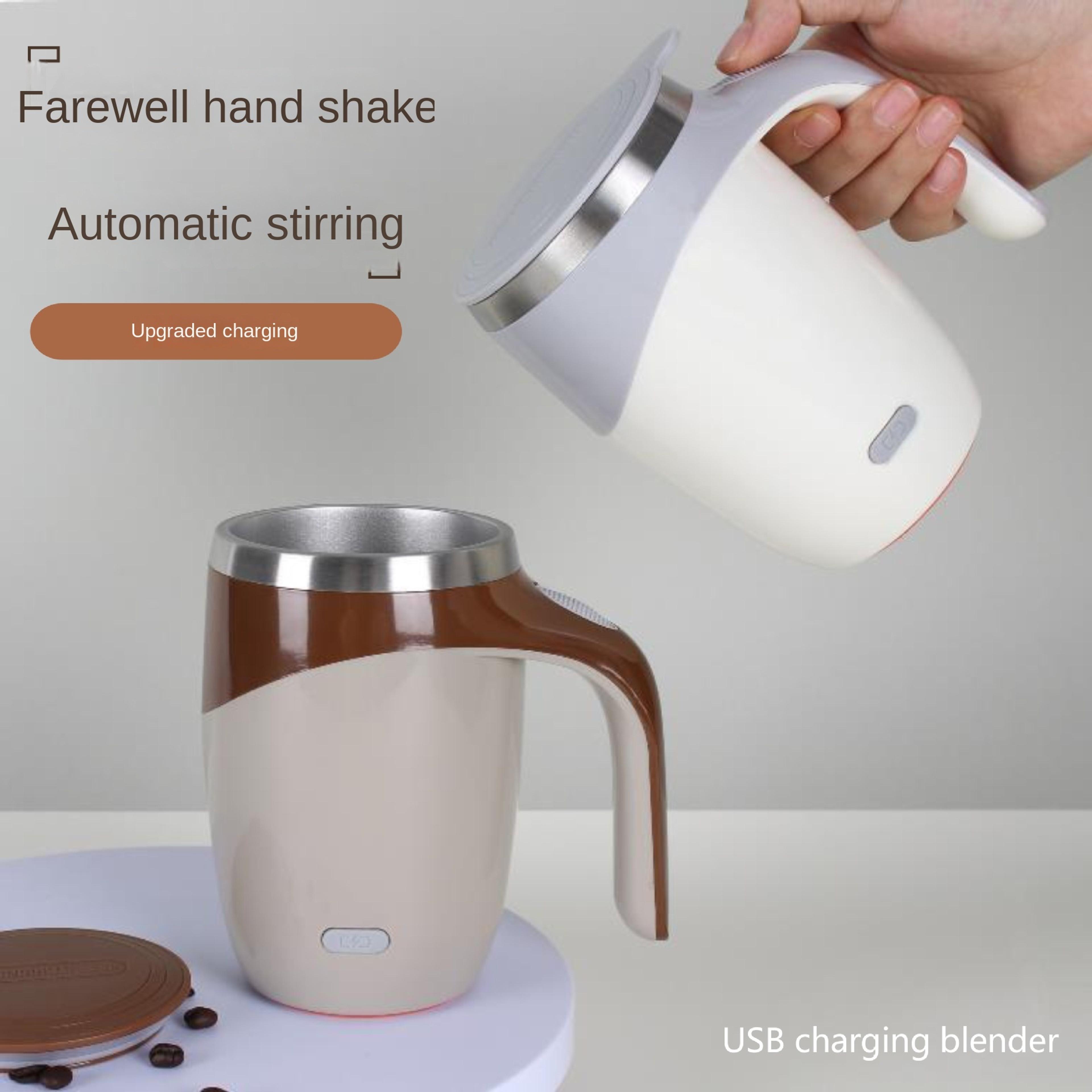 automatic self stirring mug usb rechargeable stainless steel coffee mixing cup