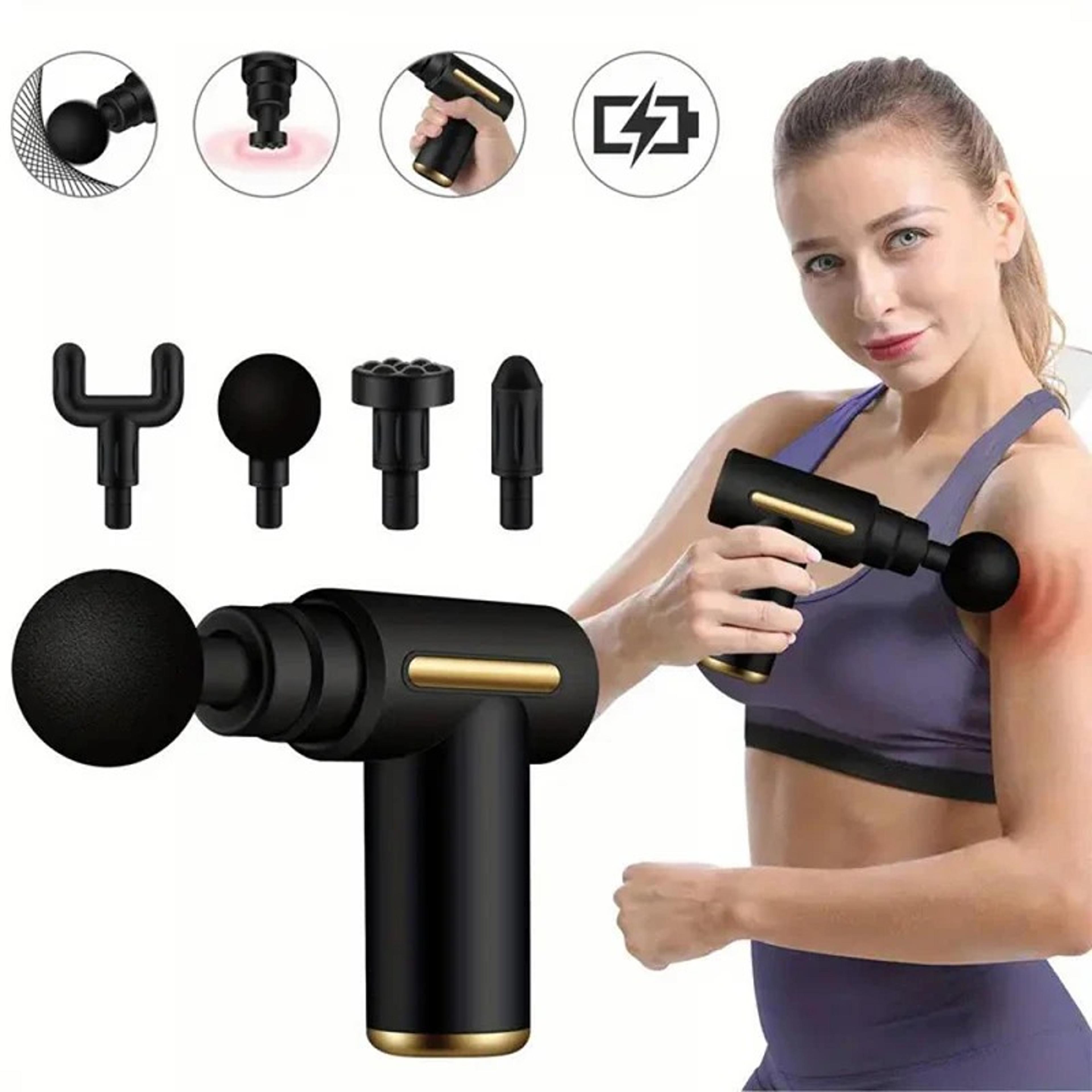 compact deep tissue massage gun for muscle recovery and full body relaxation