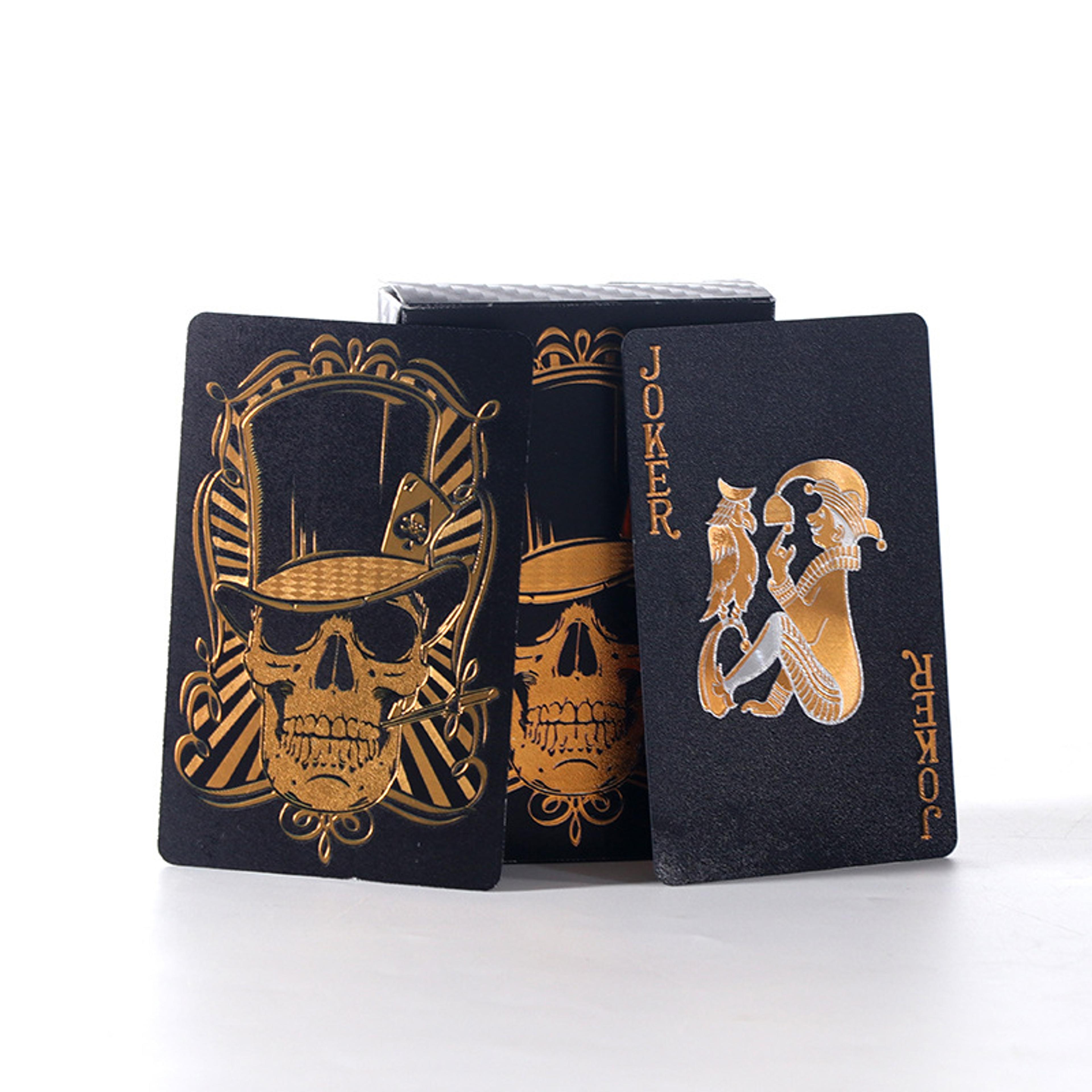 waterproof skull playing cards premium poker deck for games magic and collecting