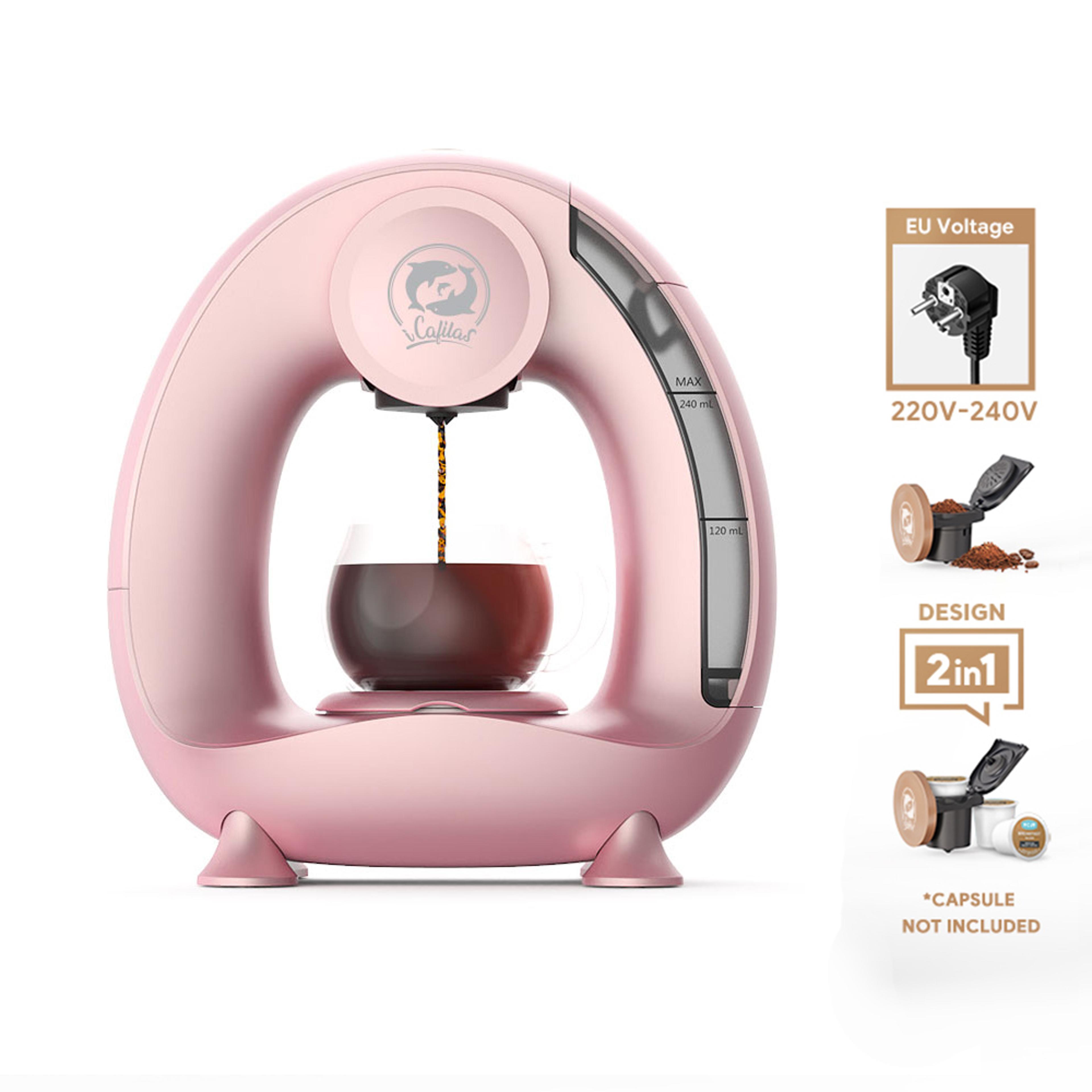 portable automatic americano coffee maker for coffee powder and capsules