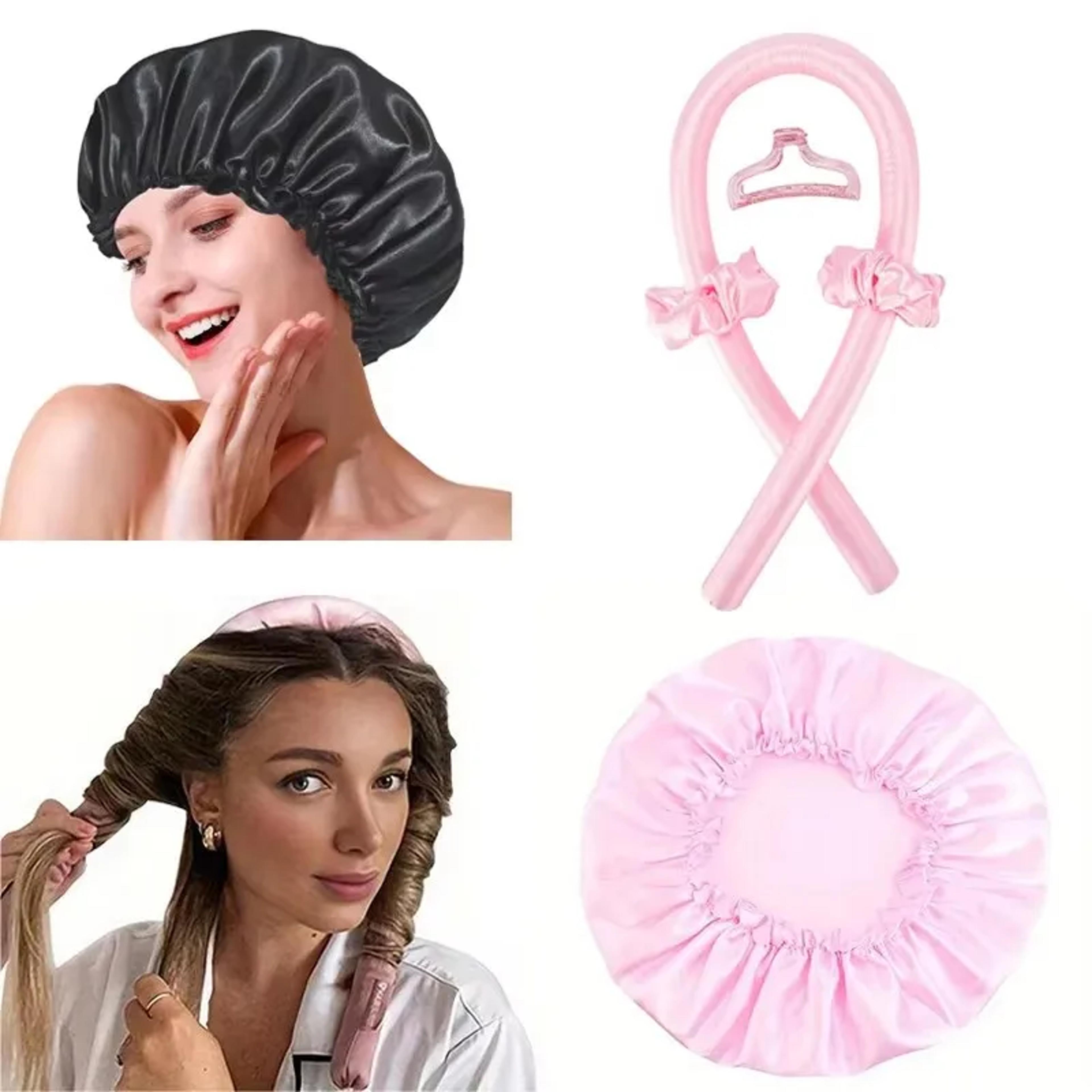 heat free hair curler sleeping cap set for hair care and wave styling