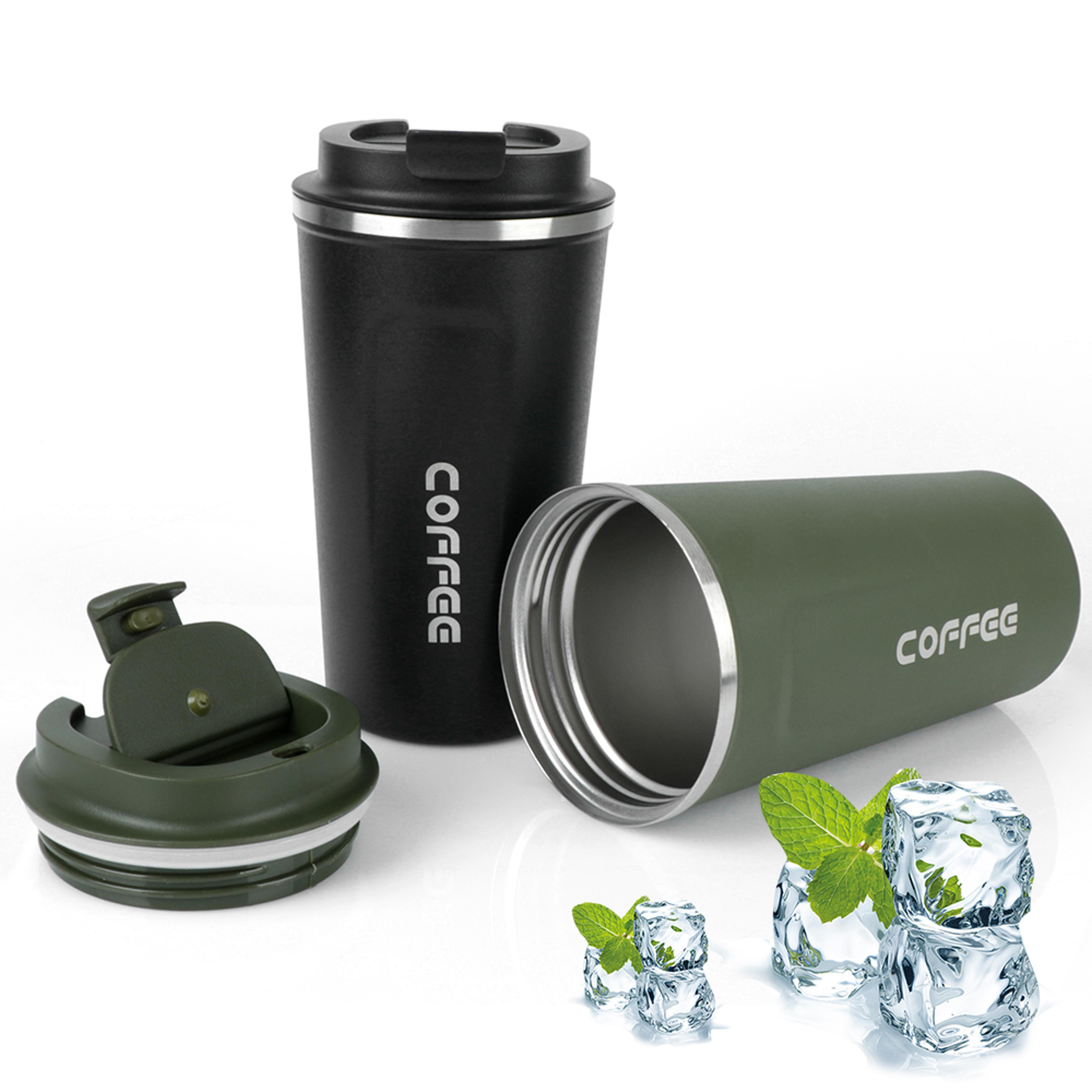 stainless steel travel coffee mug leak proof vacuum insulated thermos cup
