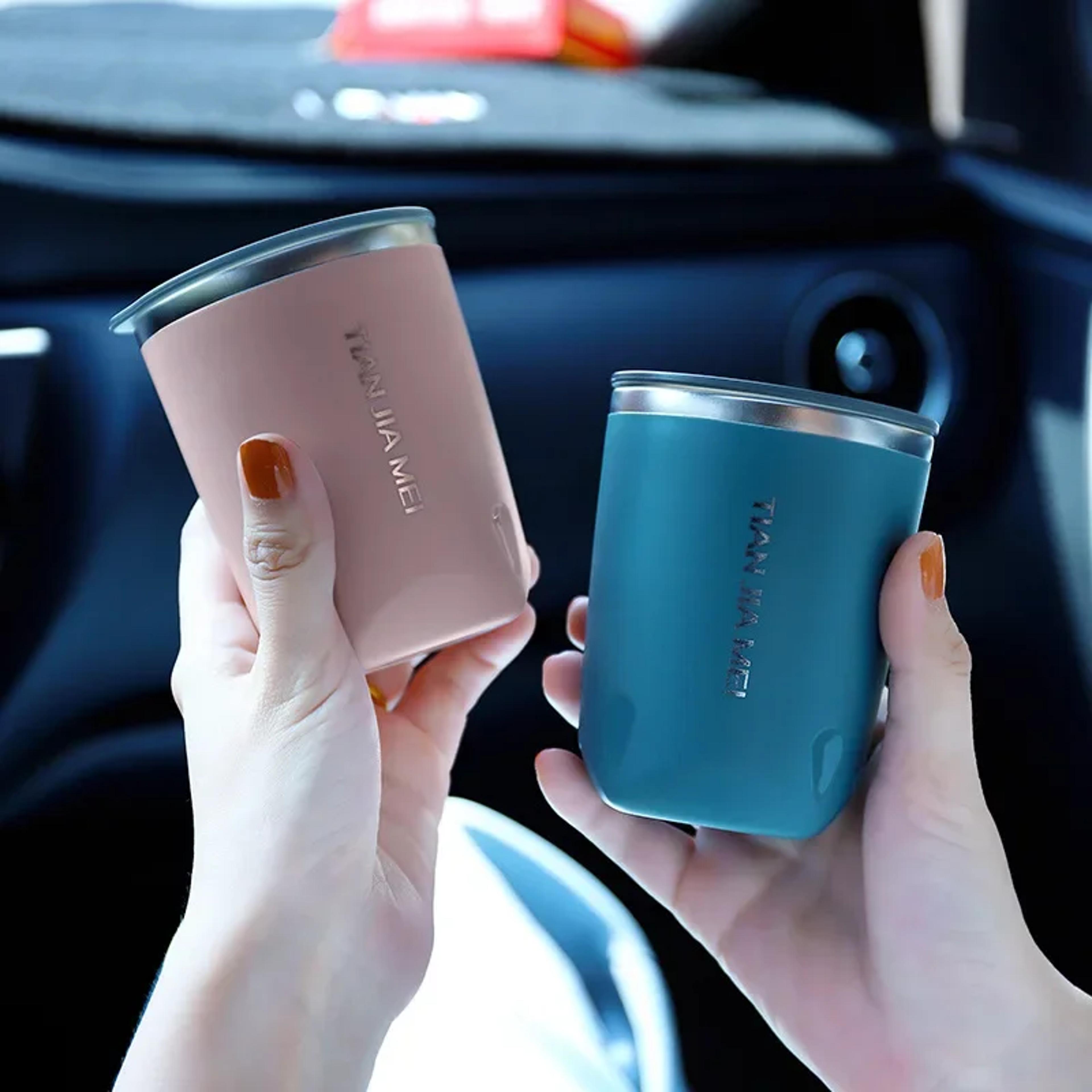 stainless steel insulated travel mug for coffee milk and water