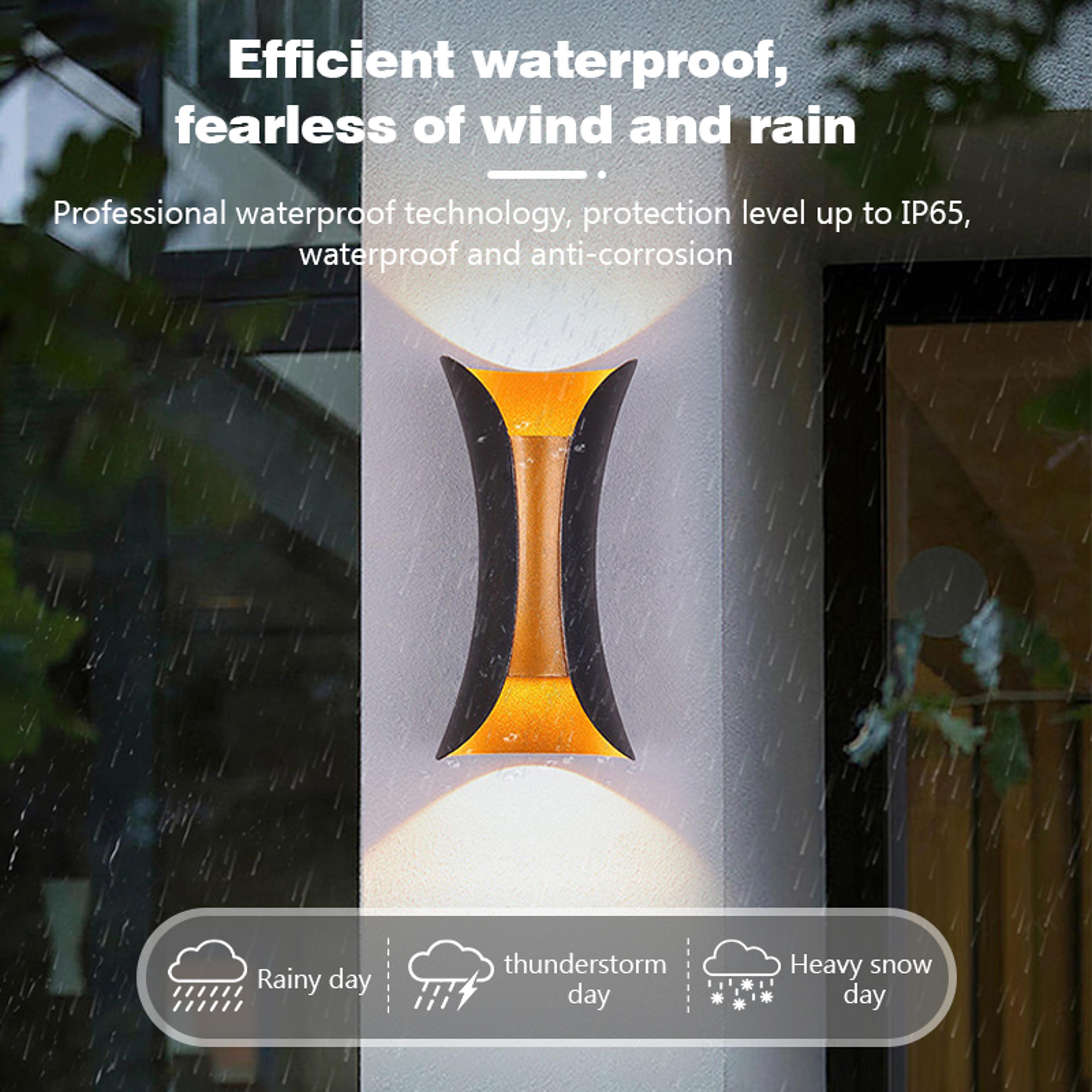 led wall light waterproof indoor outdoor porch garden lamp