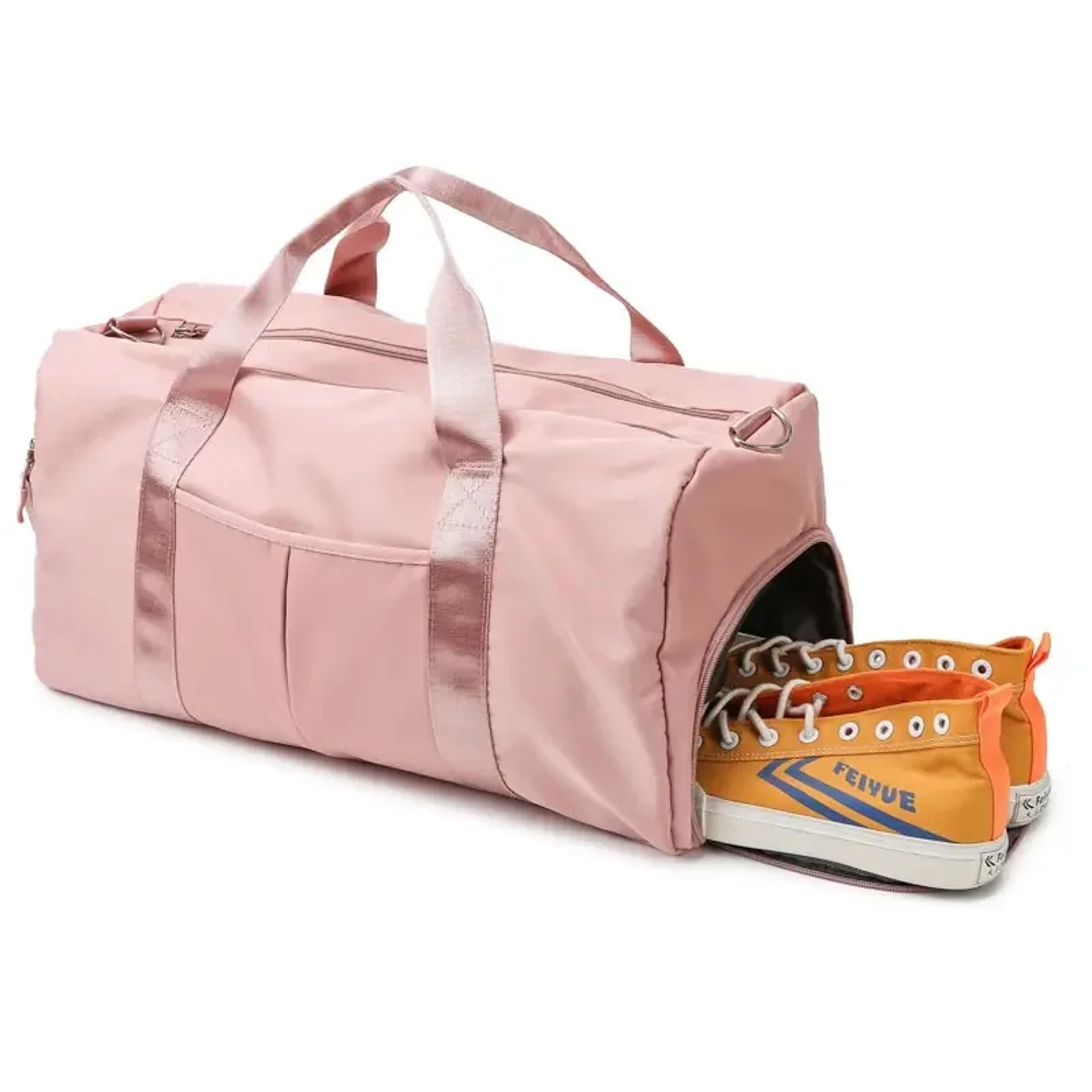 nylon fitness travel bag with dry wet separation and large capacity