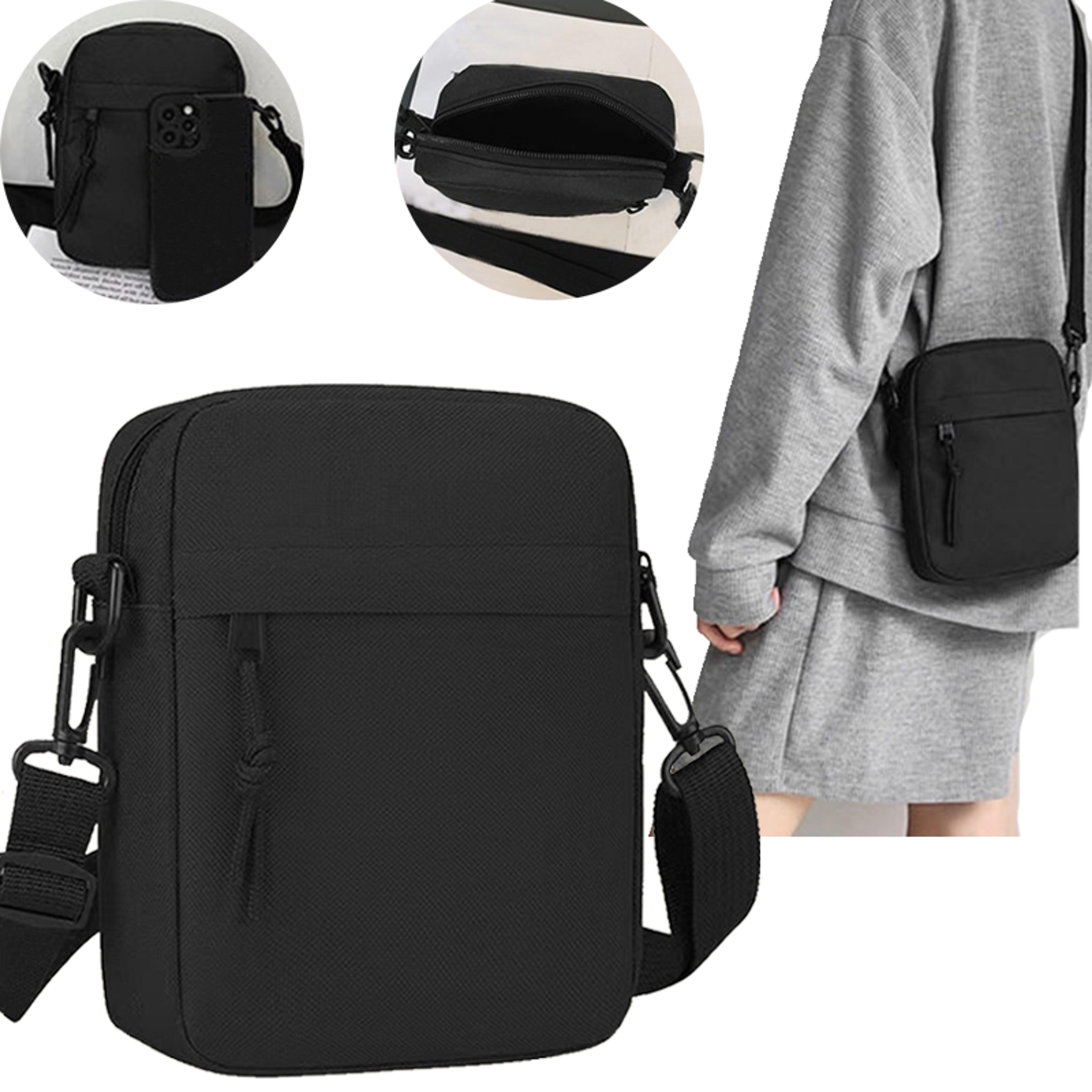 unisex nylon crossbody bag lightweight mobile phone shoulder bag