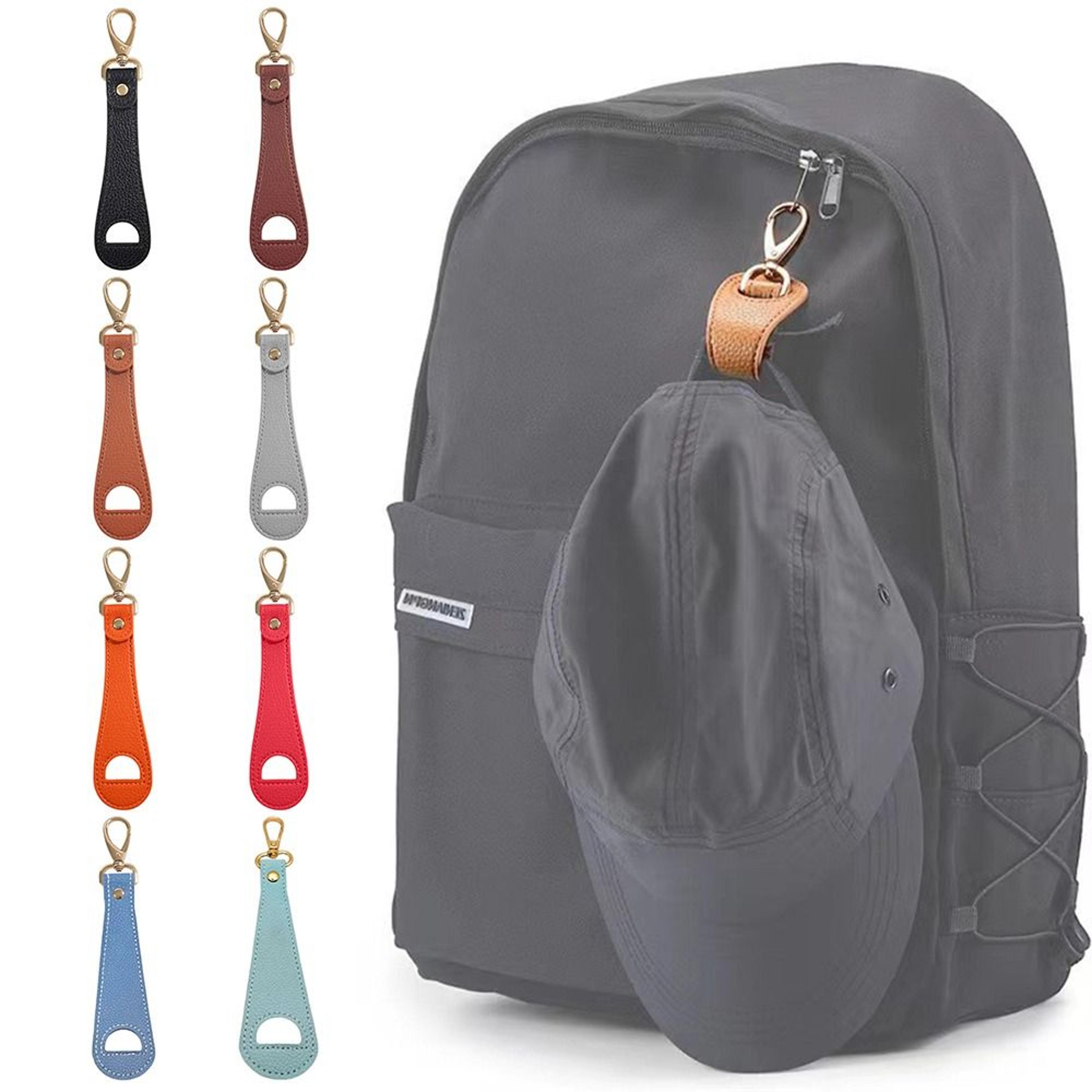 pu leather hat clip holder hands free hat storage hook for travel outdoor use
