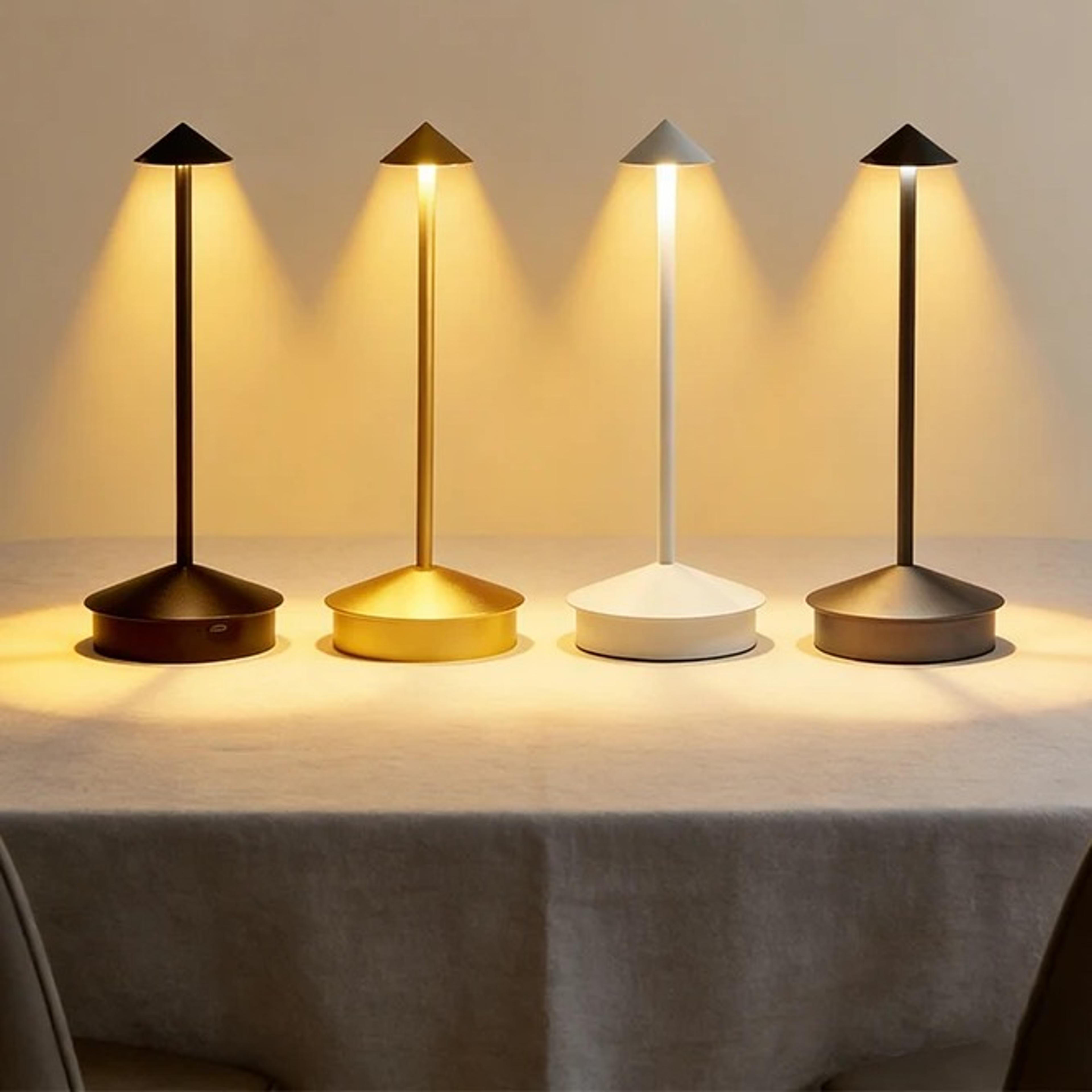 rechargeable led table lamp with touch control three color temperatures and stepless dimming