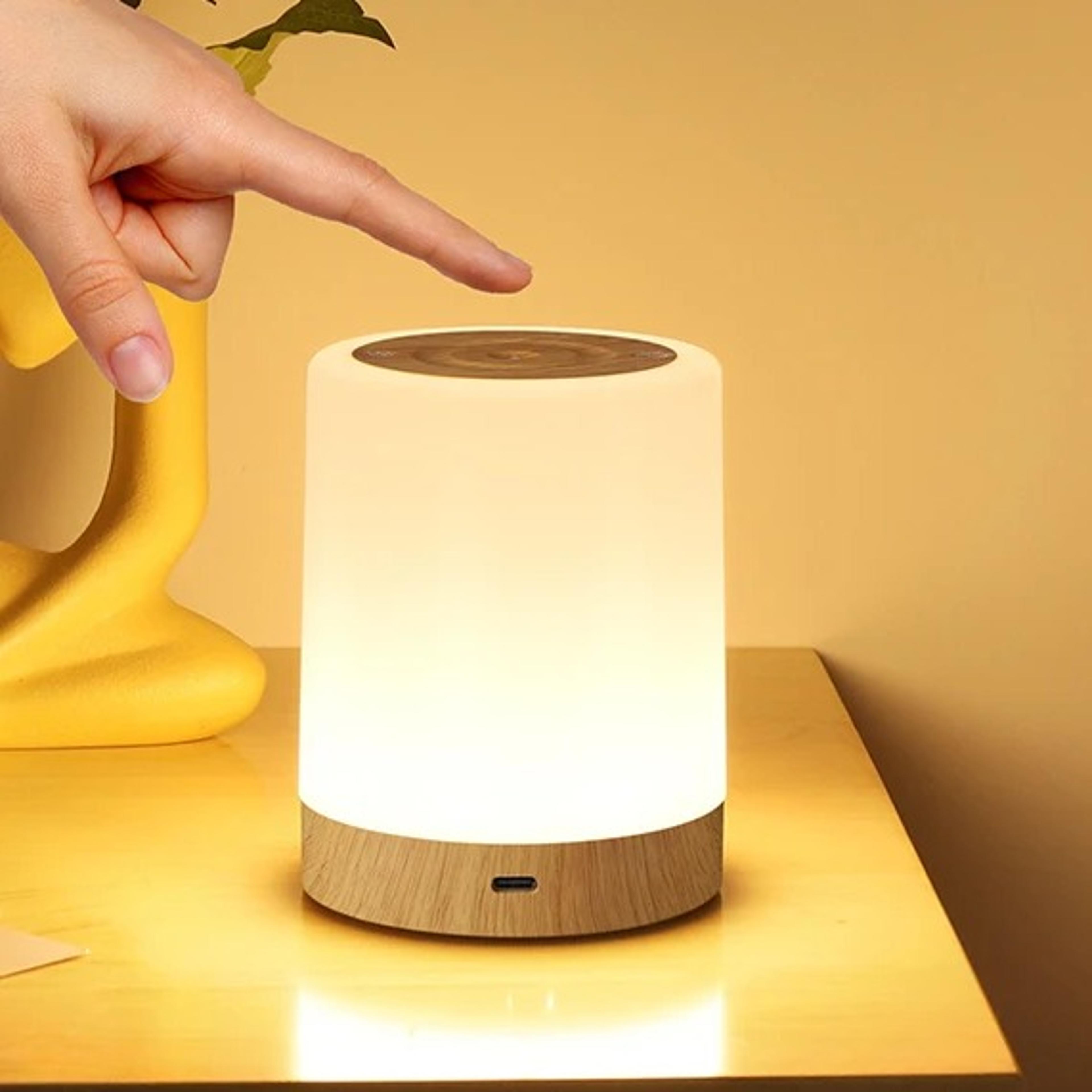 rgb touch night light usb rechargeable led table lamp