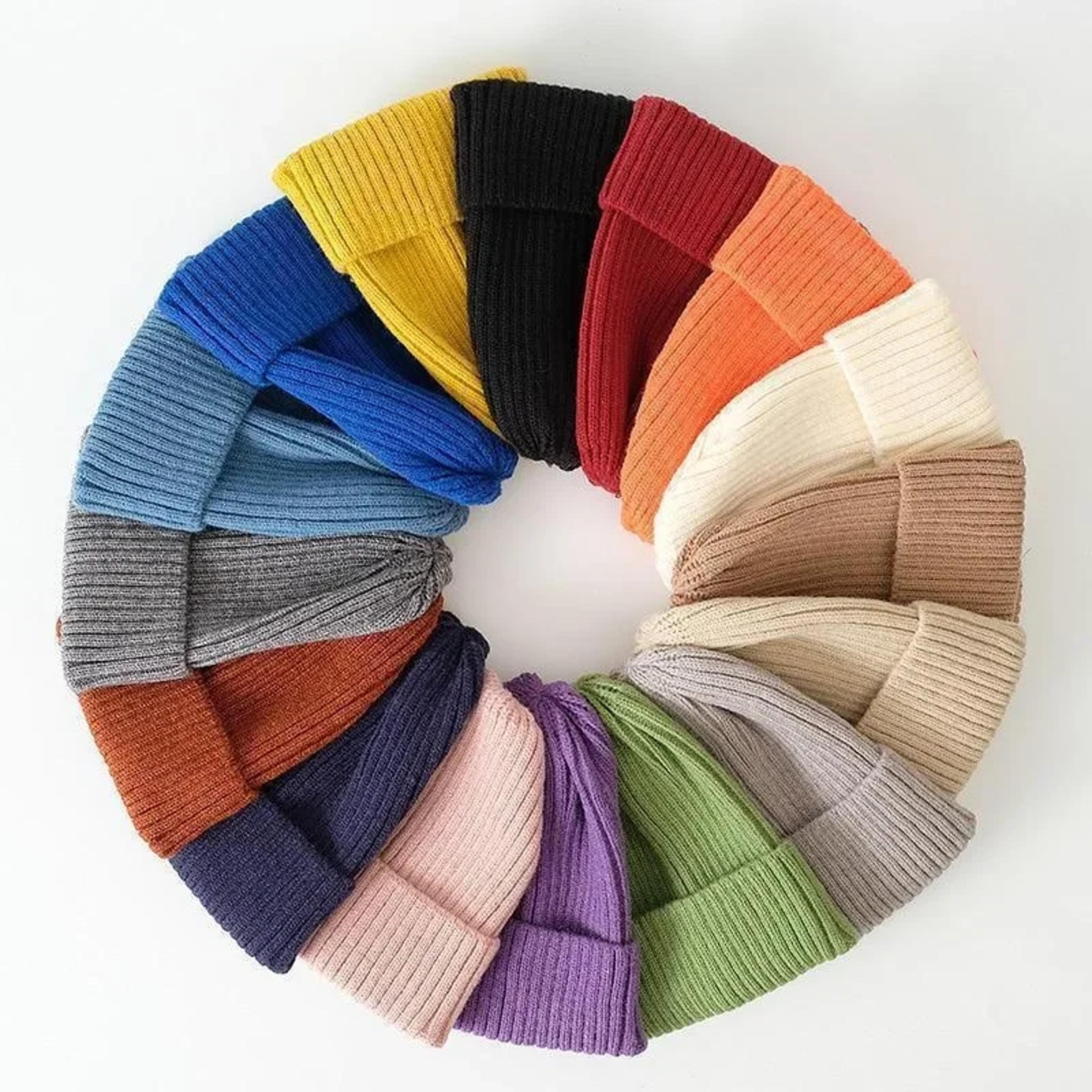 warm winter knit beanie hat for men & women