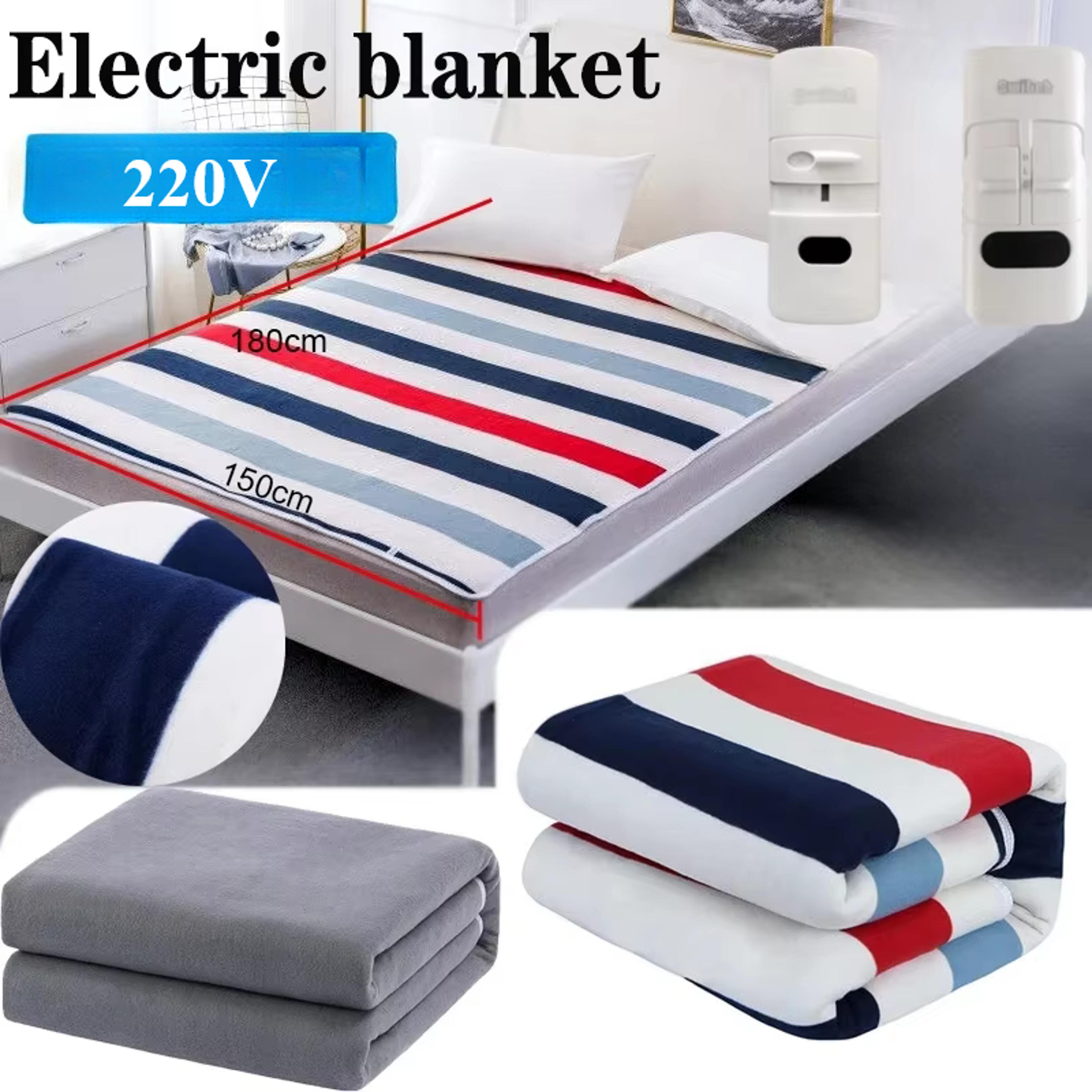 plush electric heated mattress pad in bed warmer with remote control